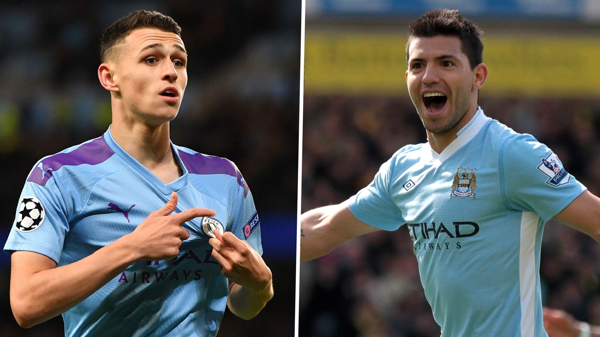 Phil Foden Sergio Aguero Manchester City