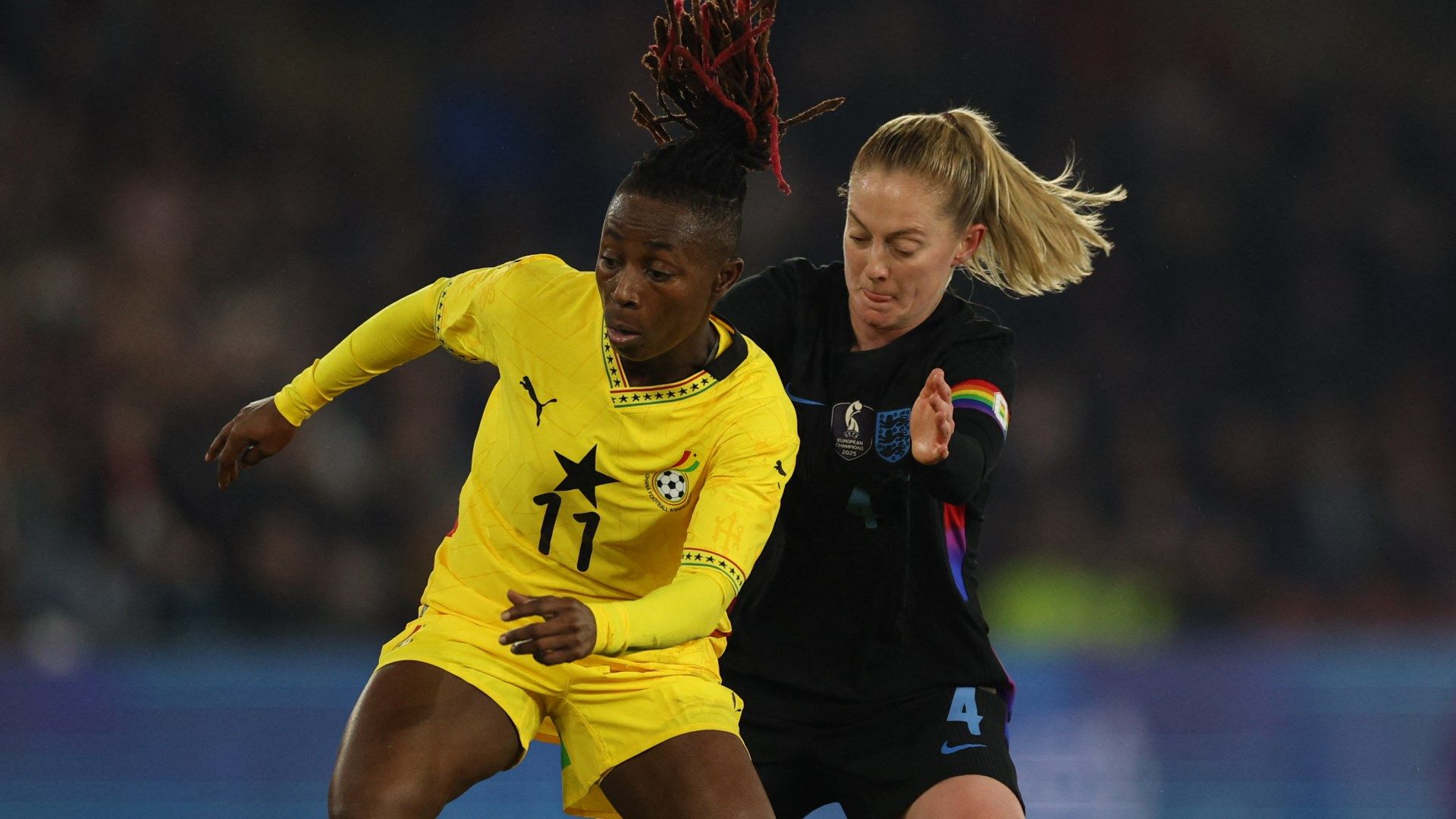 Alice Kusi Keira Walsh Ghana England Women 2025