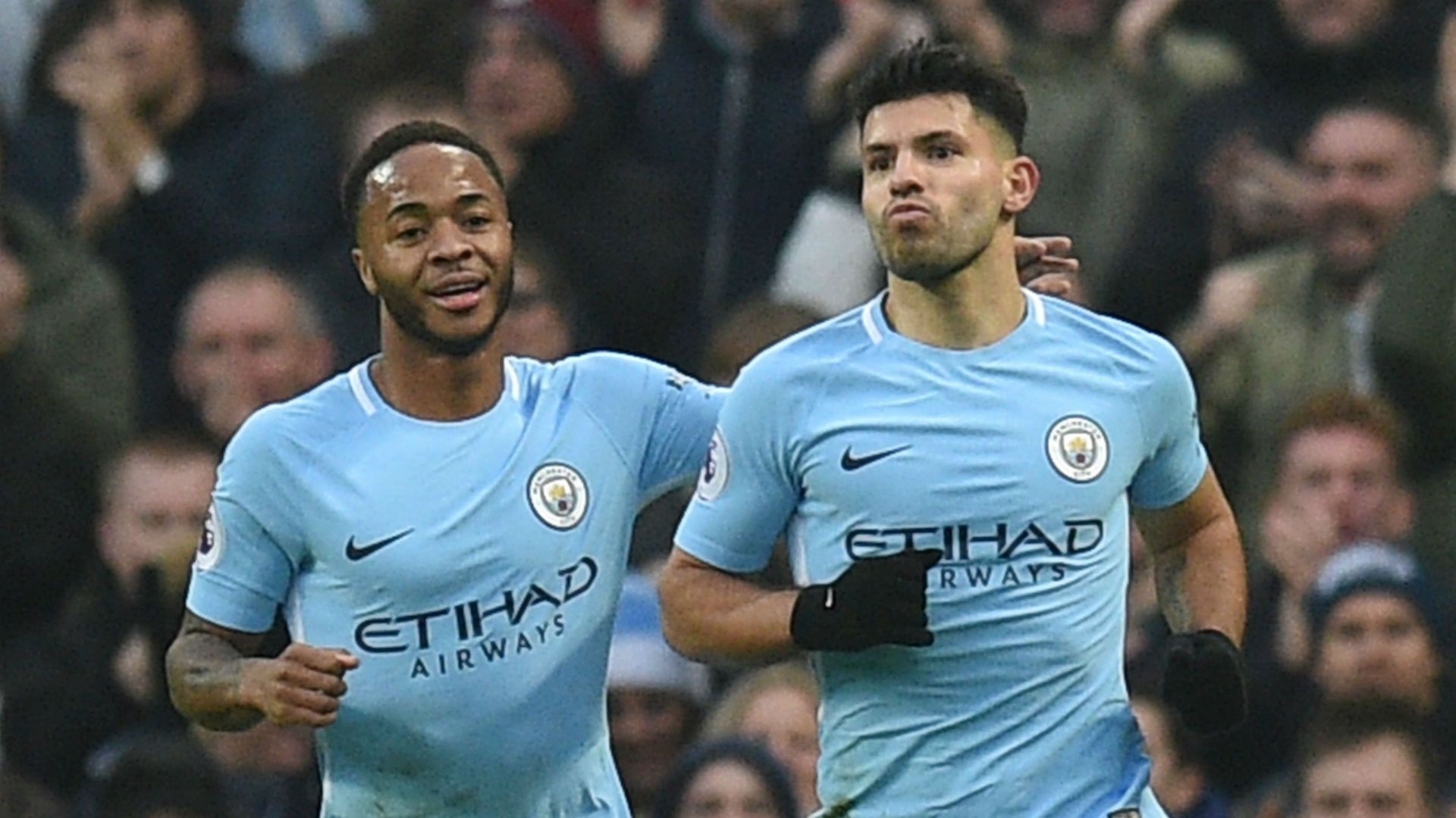 Raheem Sterling Sergio Aguero Manchester City