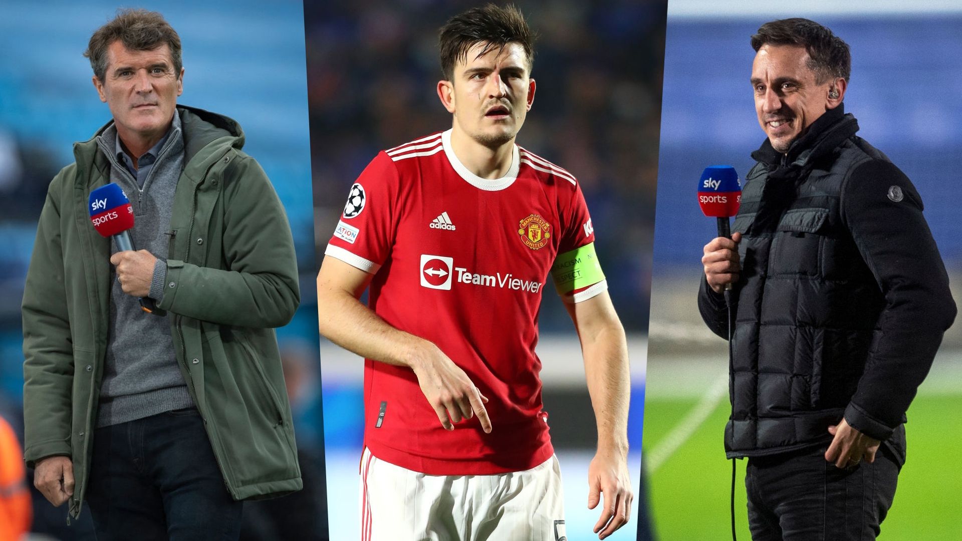 Roy Keane Harry Maguire Gary Neville GFX