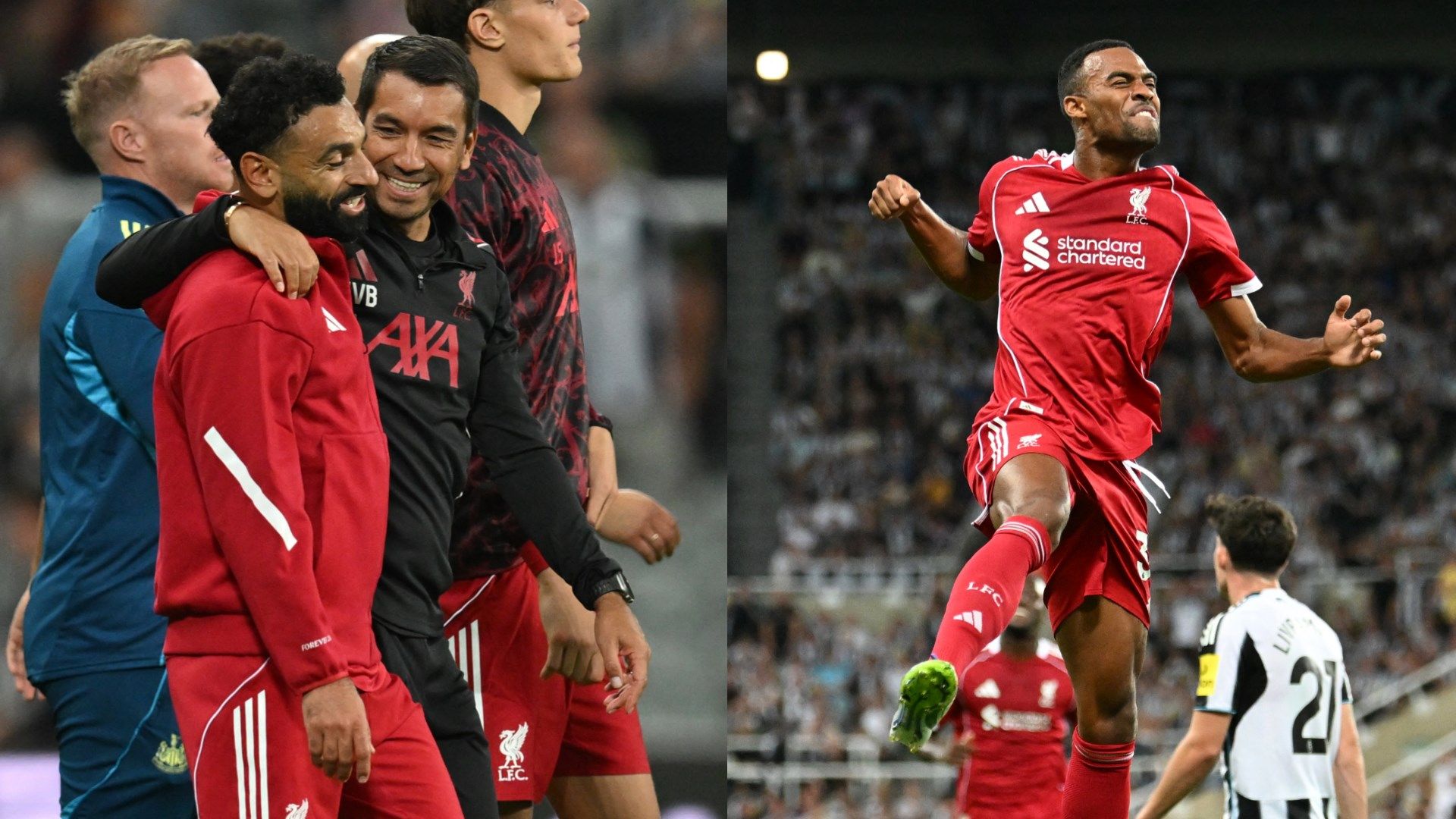 Ryan Gravenberch Mohamed Salah Liverpool Newcastle 2025-26