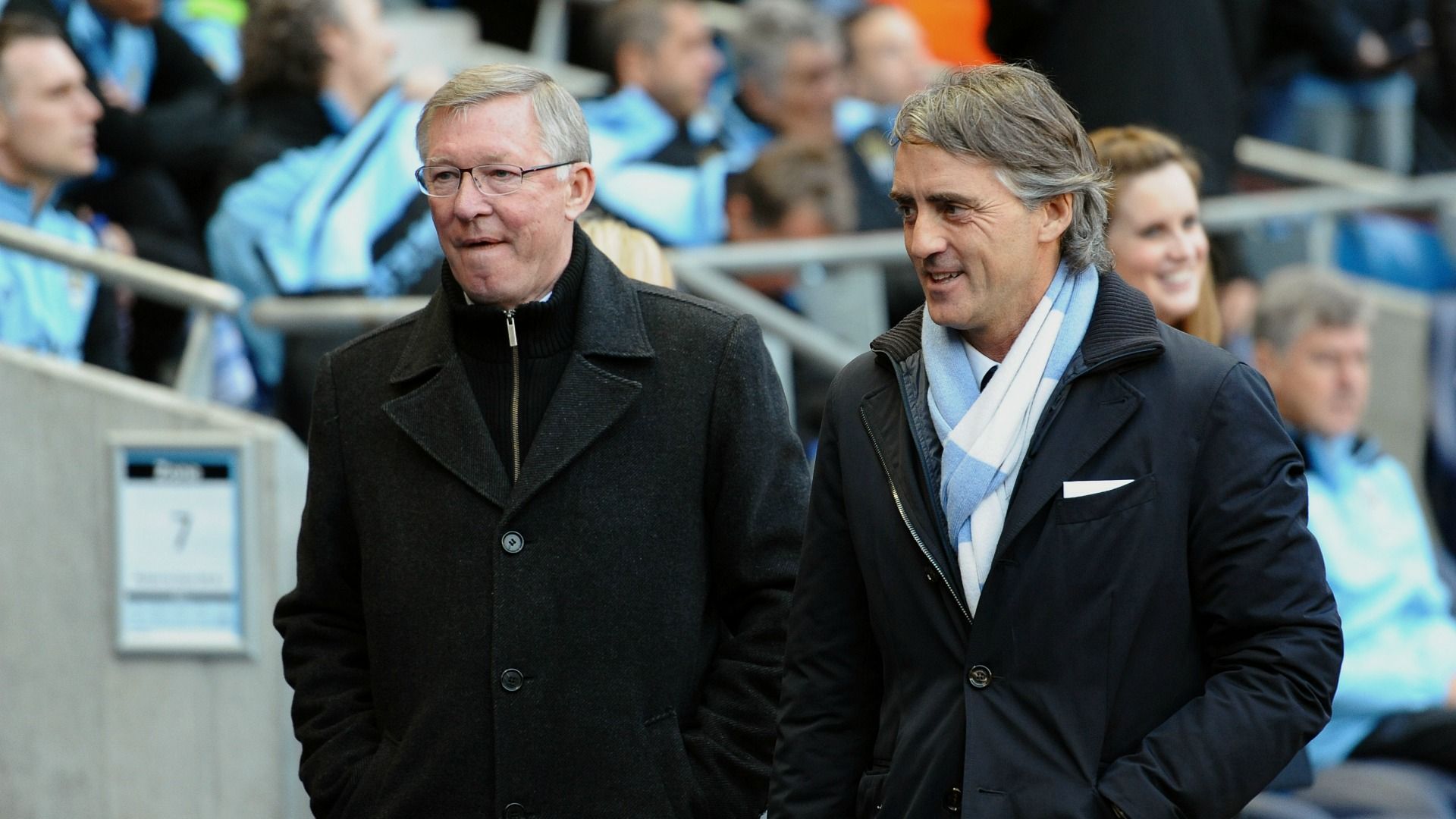 Roberto Mancini sir Alex Ferguson