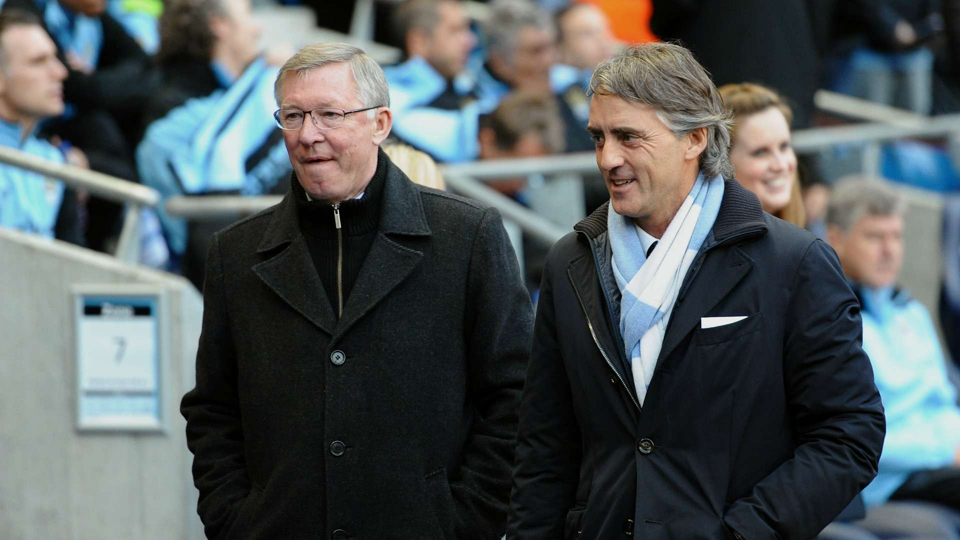 Roberto Mancini sir Alex Ferguson