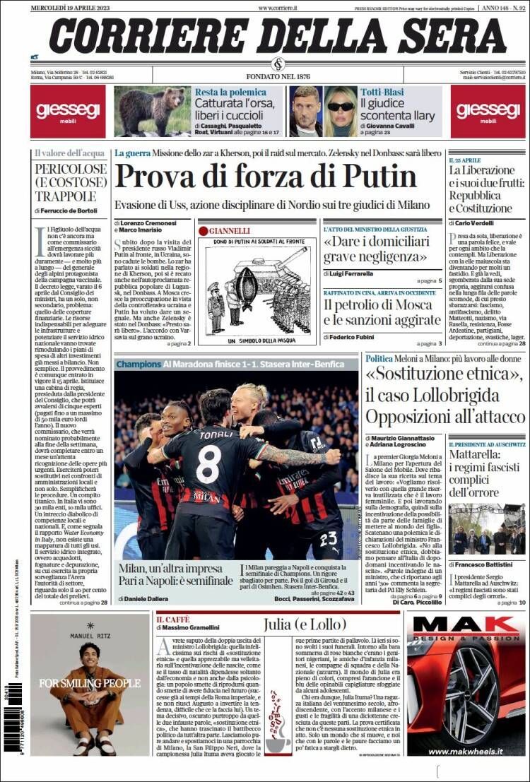 Las portadas 19 de abril 2023