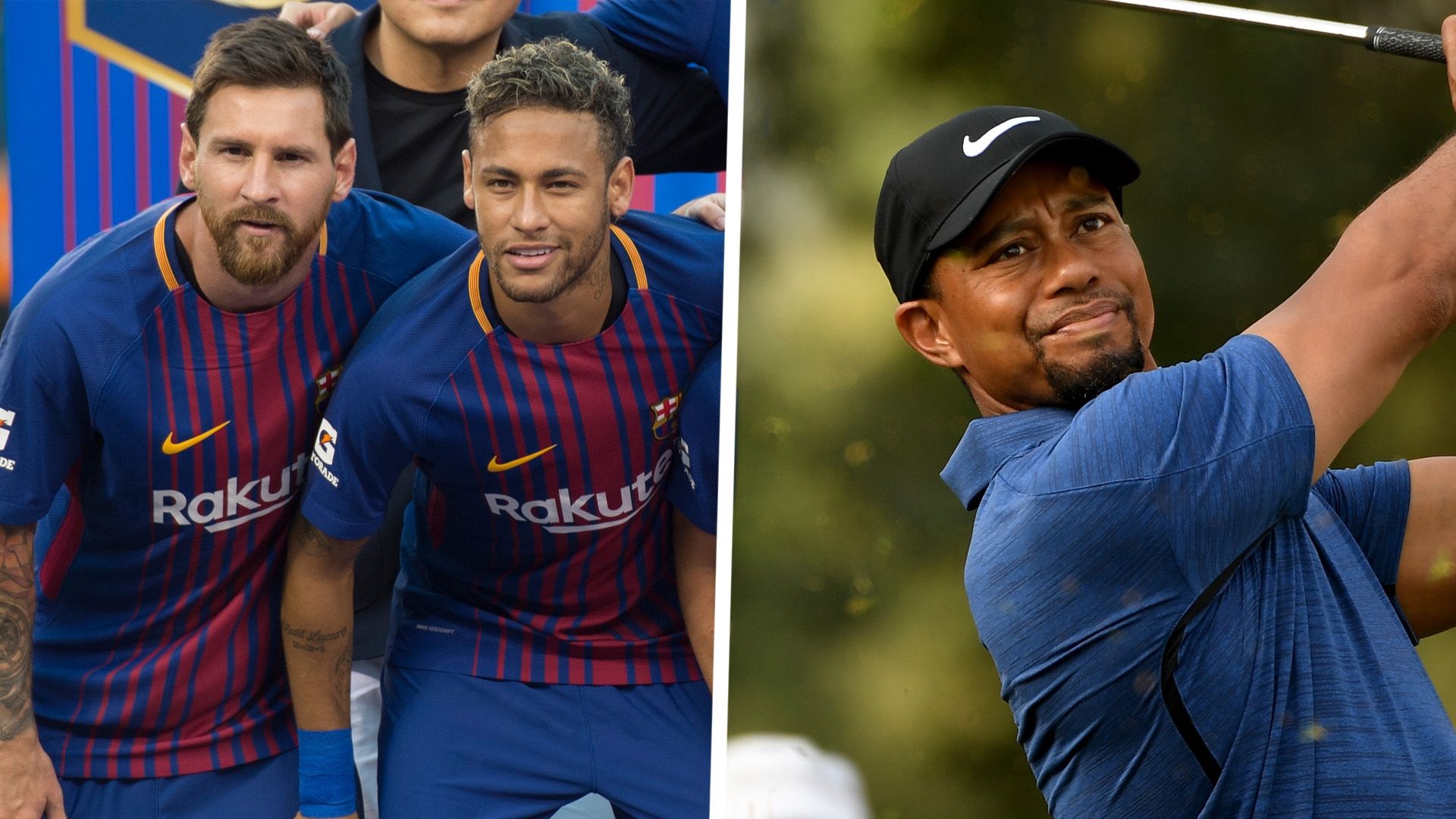 Lionel Messi Neymar Tiger Woods
