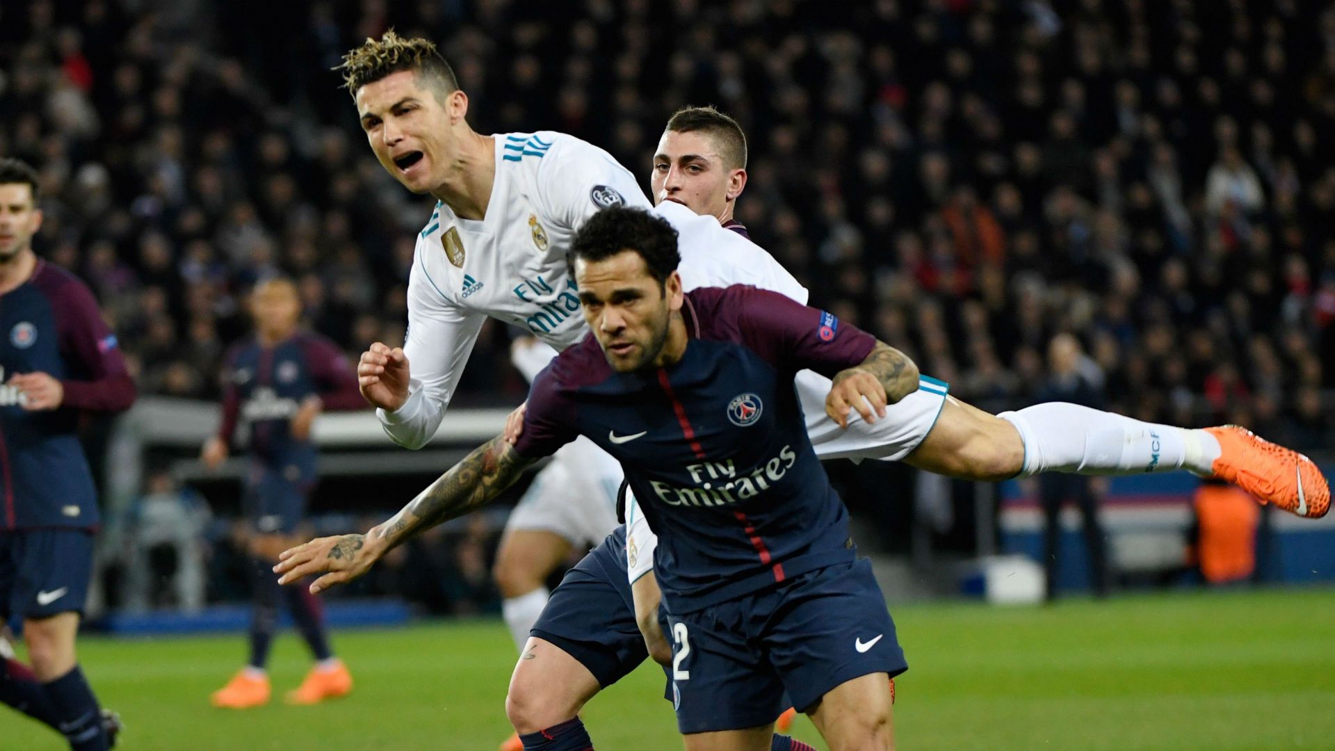 Cristiano Ronaldo Dani Alves Real Madrid PSG