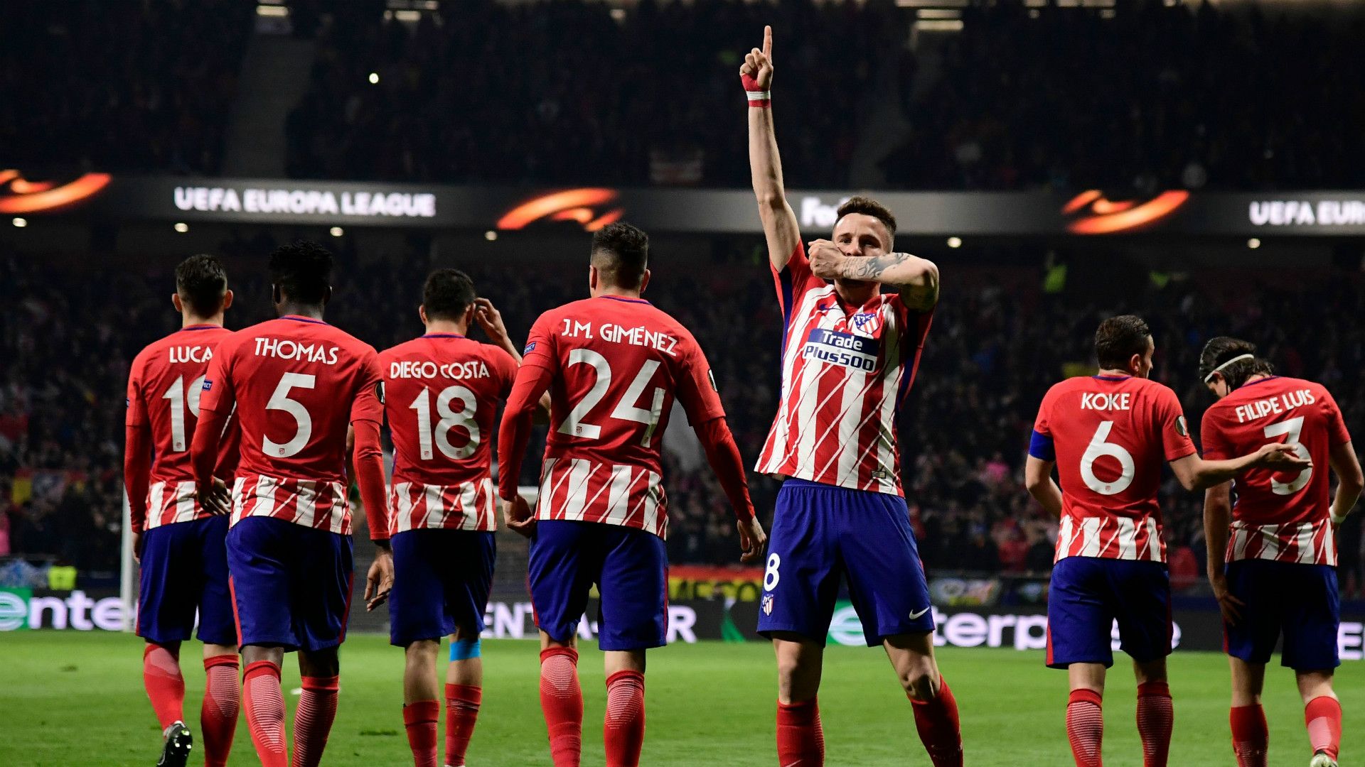 Saul Atletico Madrid Lokomotiv Europa League