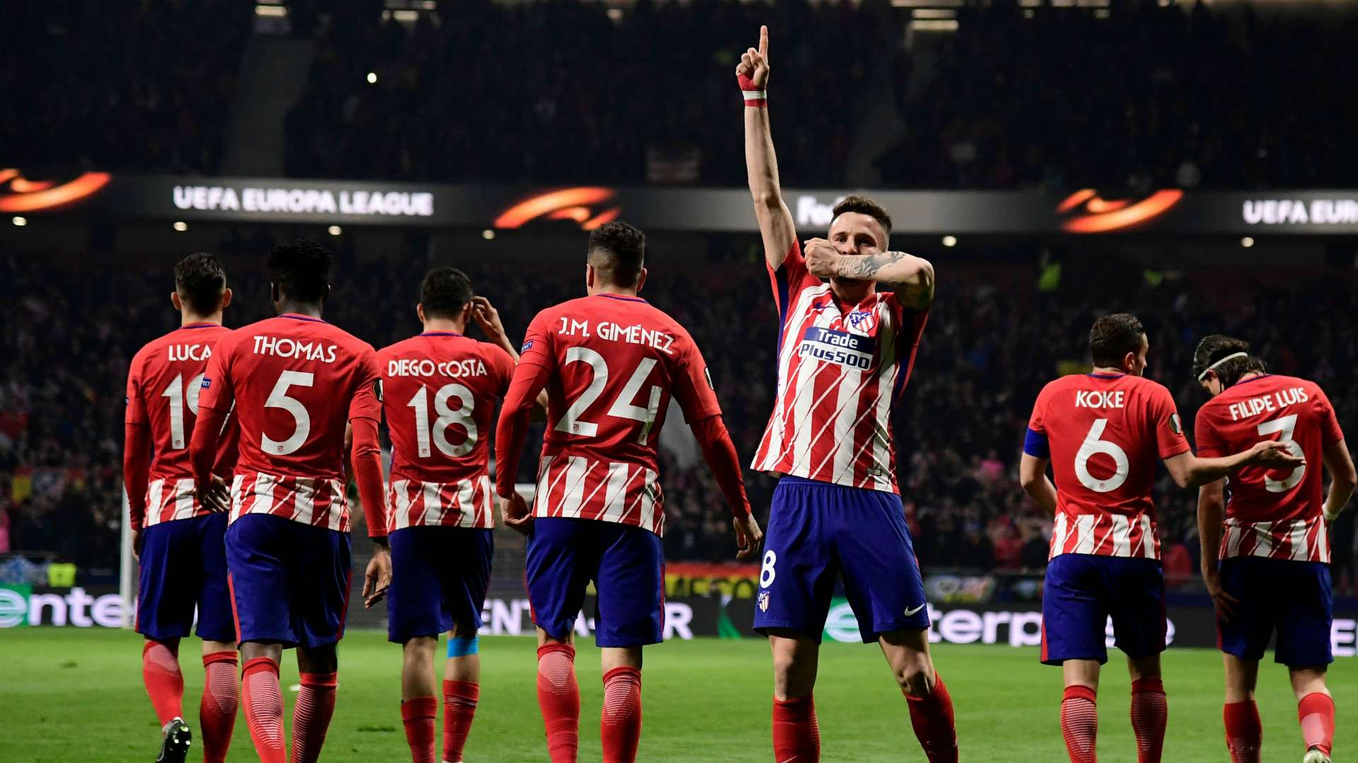 Saul Atletico Madrid Lokomotiv Europa League