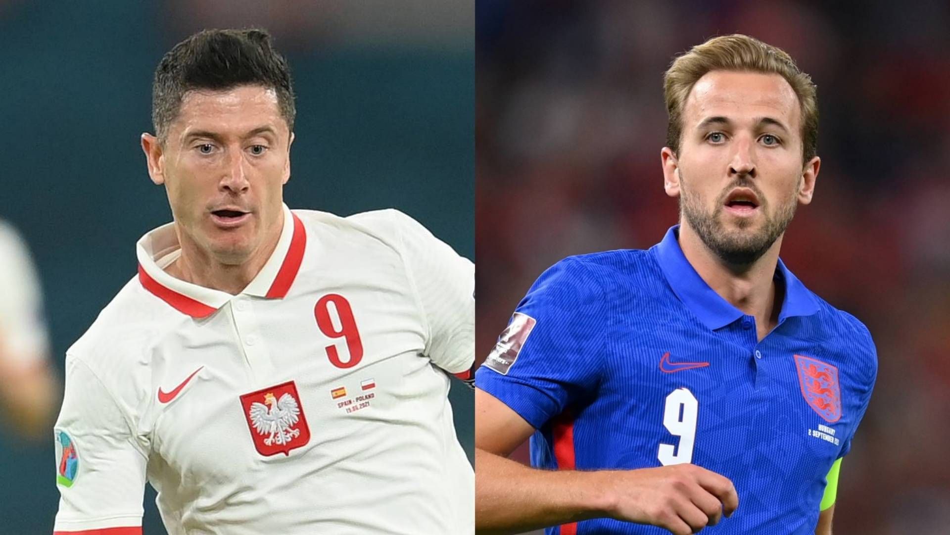 Robert Lewandowski Poland Harry Kane England
