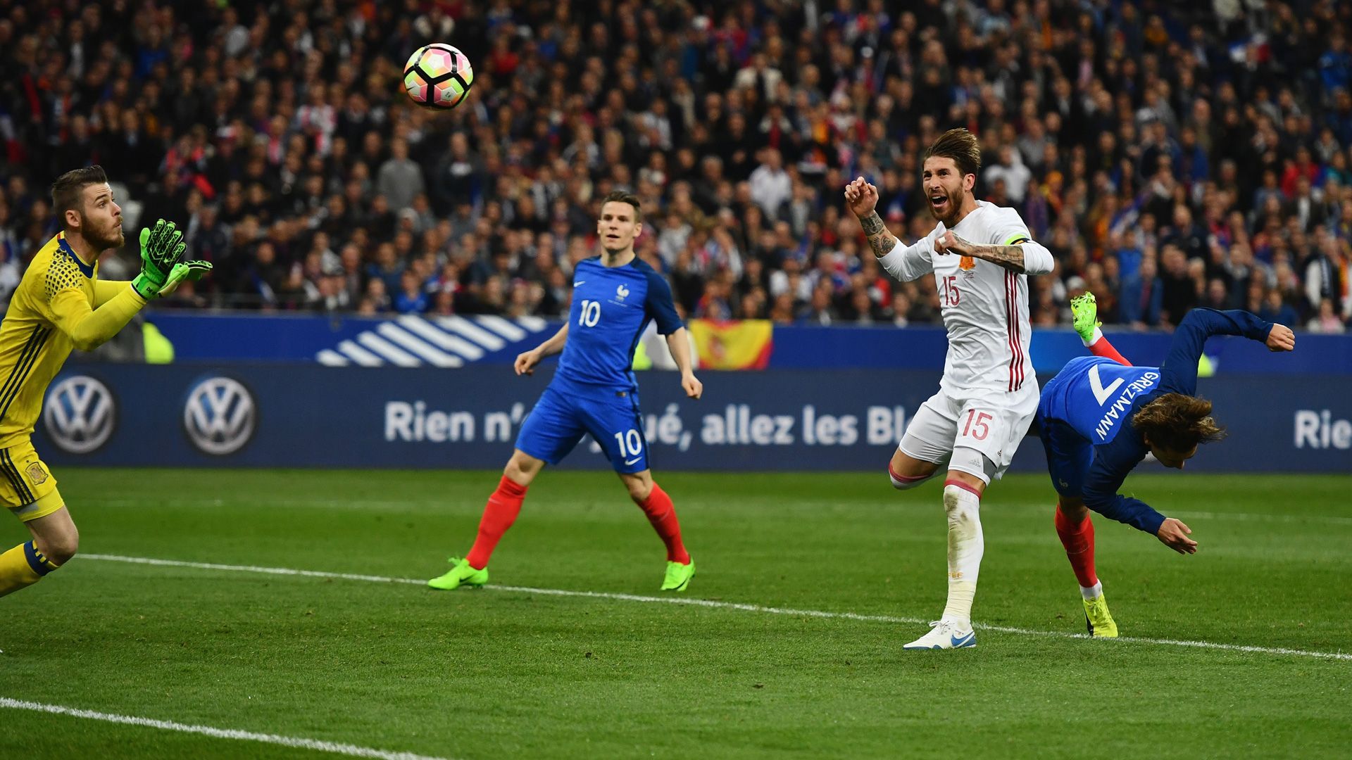 Griezmann Ramos De Gea Spanien Frankreich