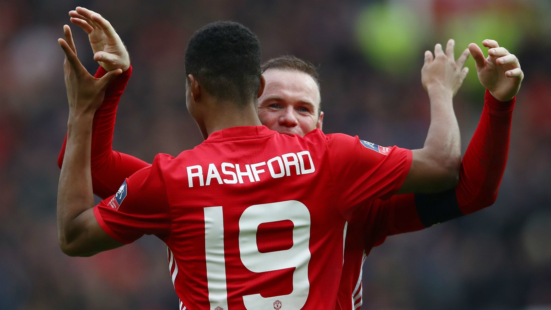 Marcus Rashford Wayne Rooney Manchester United