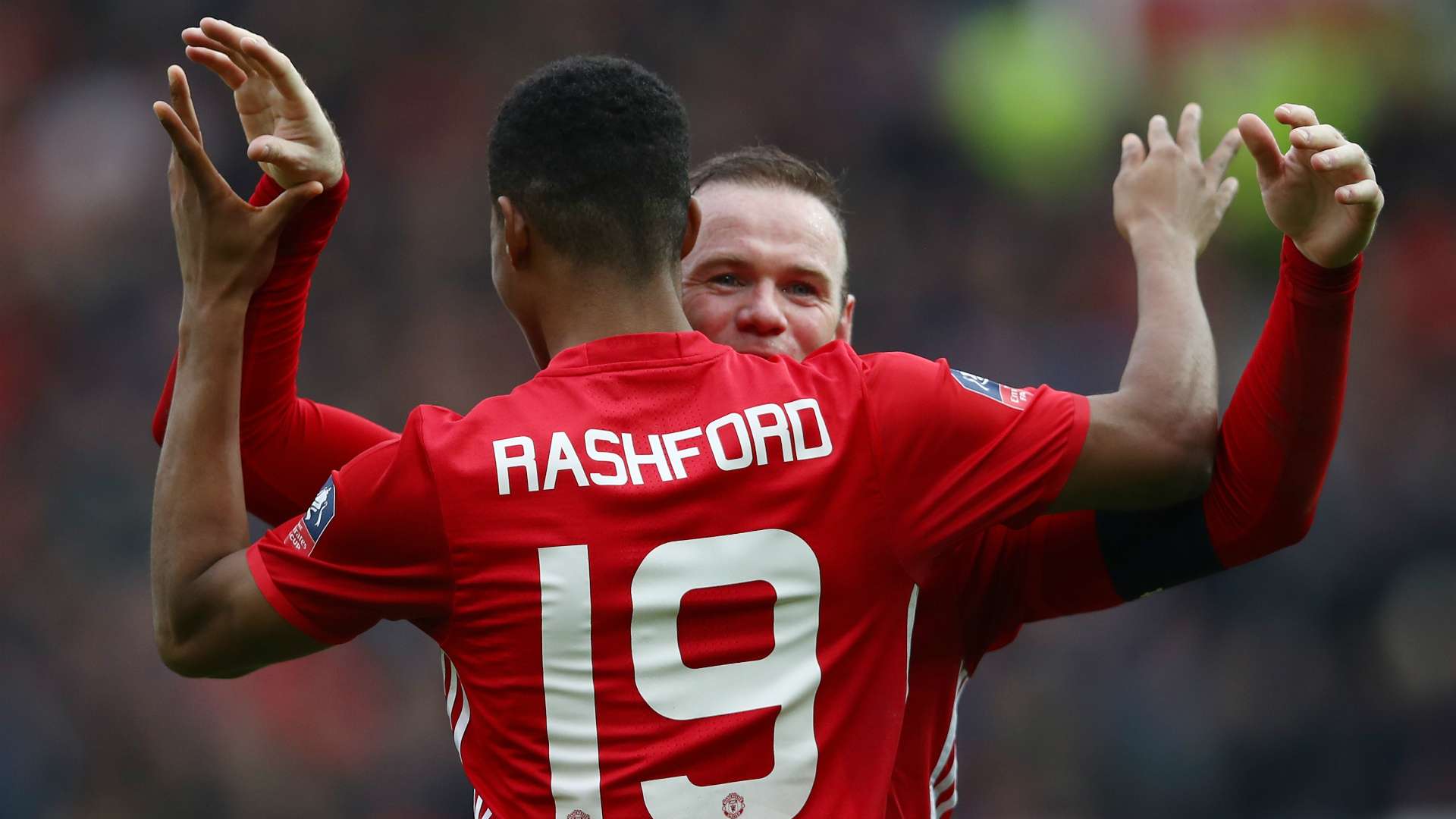 Marcus Rashford Wayne Rooney Manchester United