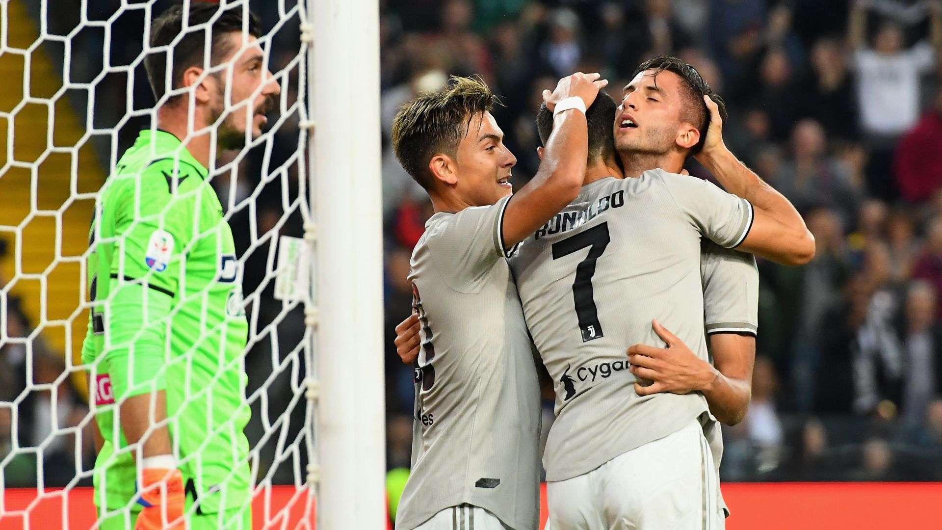 Paulo Dybala Rodrigo Bentancur Cristiano Ronaldo Udinese Juventus