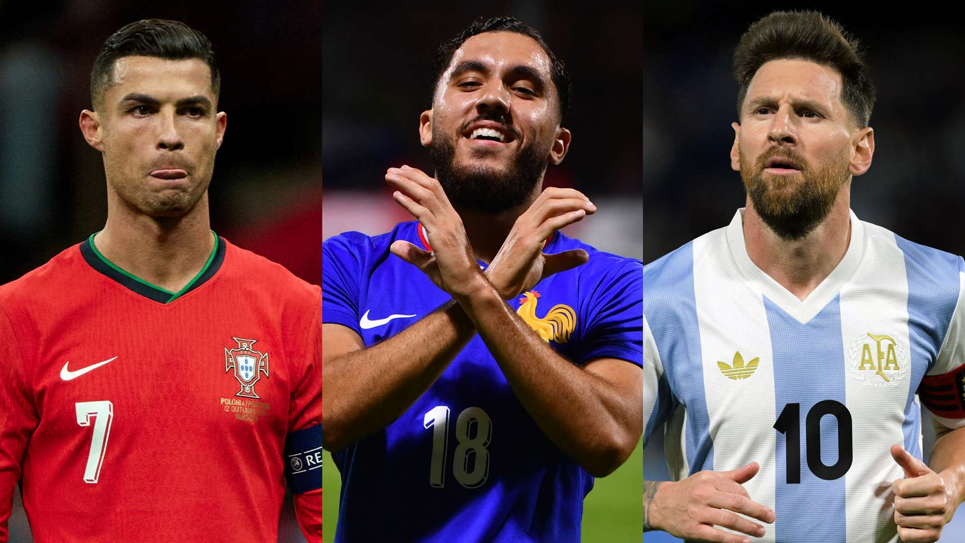 Rayan Cherki Cristiano Ronaldo Lionel Messi