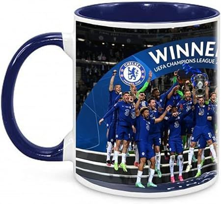 مج قهوة بشعار تشيلسي في موسم 2020-21 بدوري أبطال أوروبا