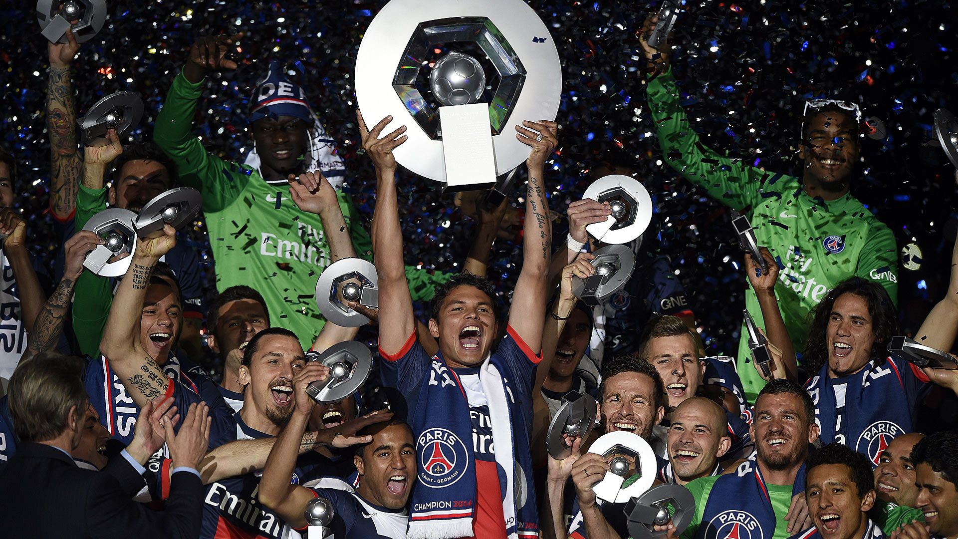 Paris St. Germain PSG Trophäe Trophy 17052014