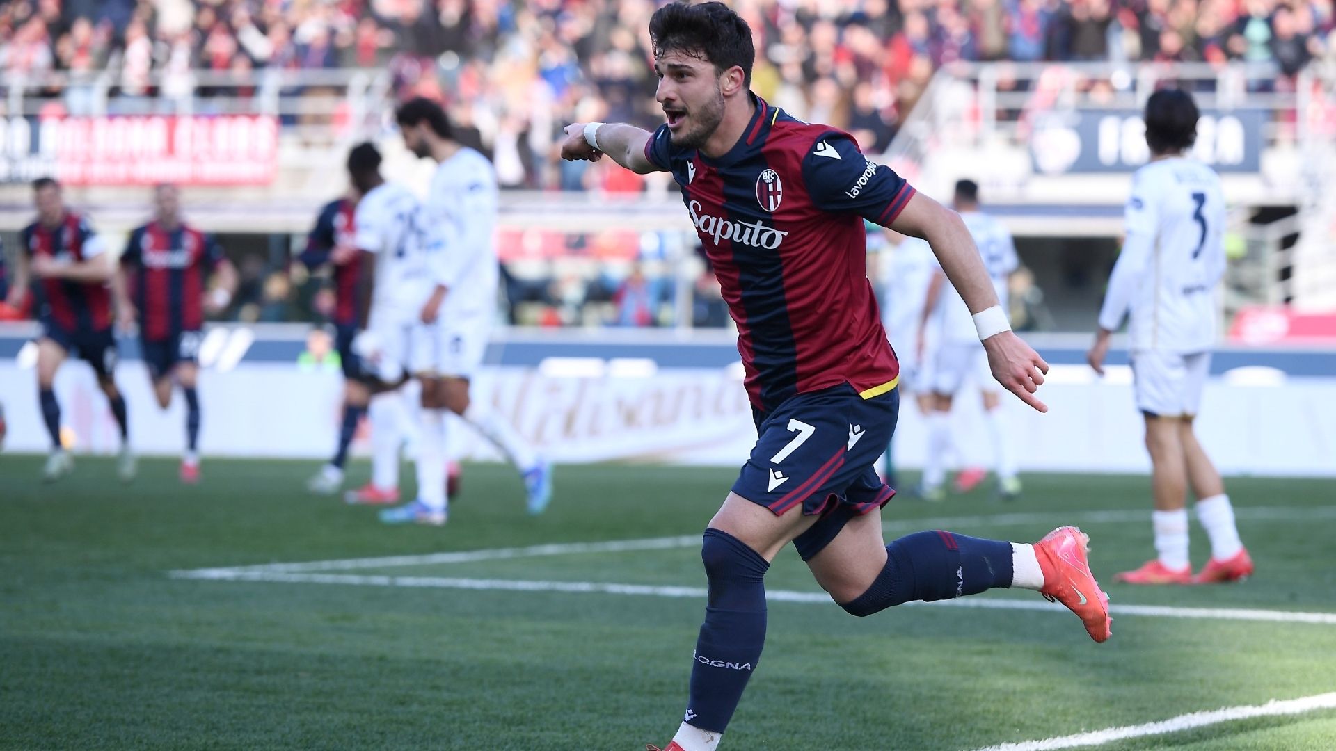 Orsolini esultanza Bologna 2025