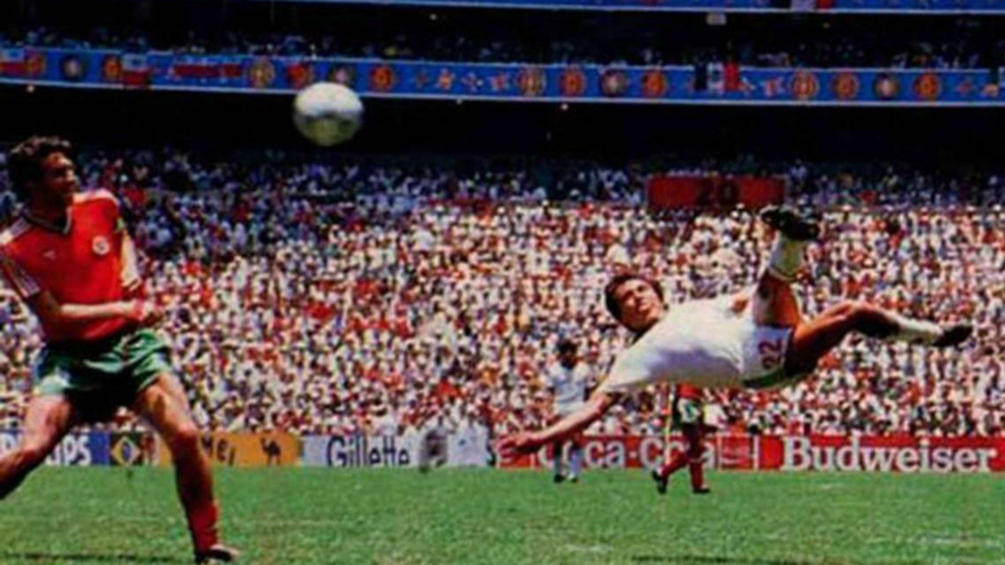 Manuel Negrete Mexico Bulgaria World Cup Mexico 1986
