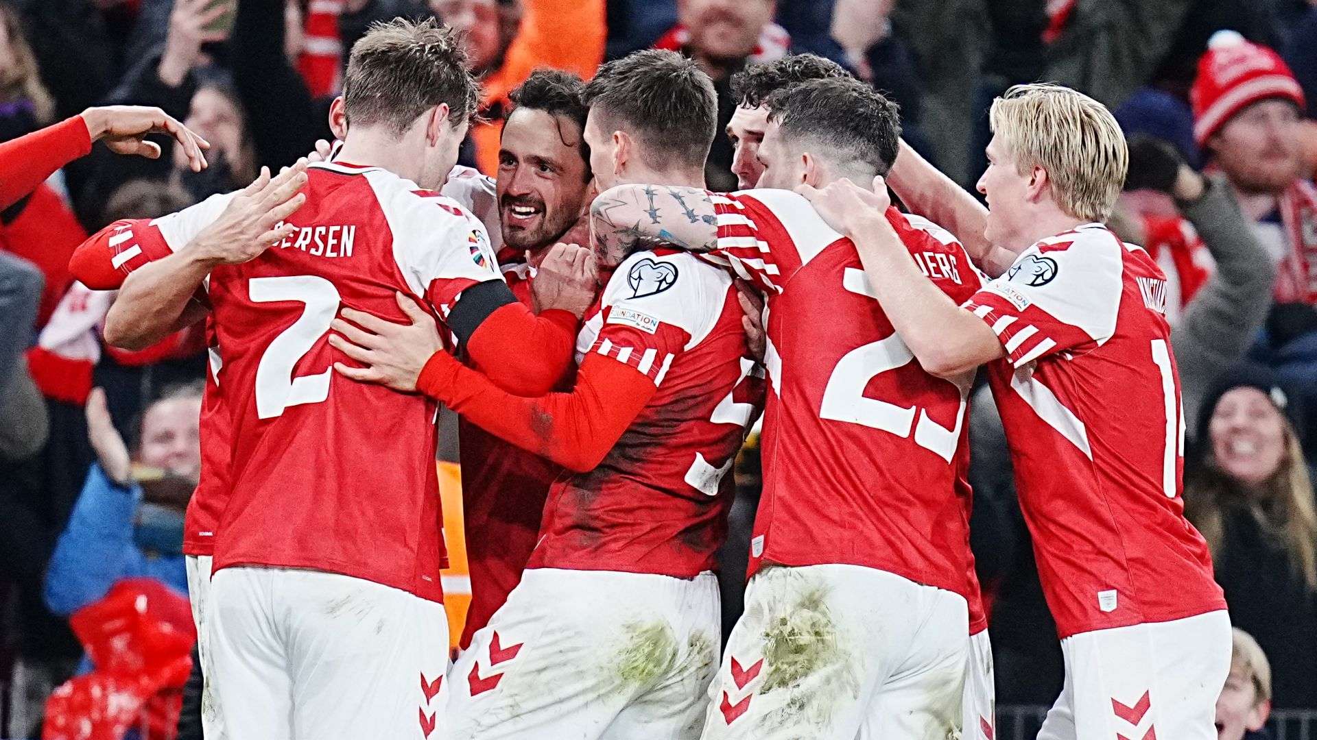 Thomas Delaney Denmark Slovenia UEFA EURO 2024 European qualifier