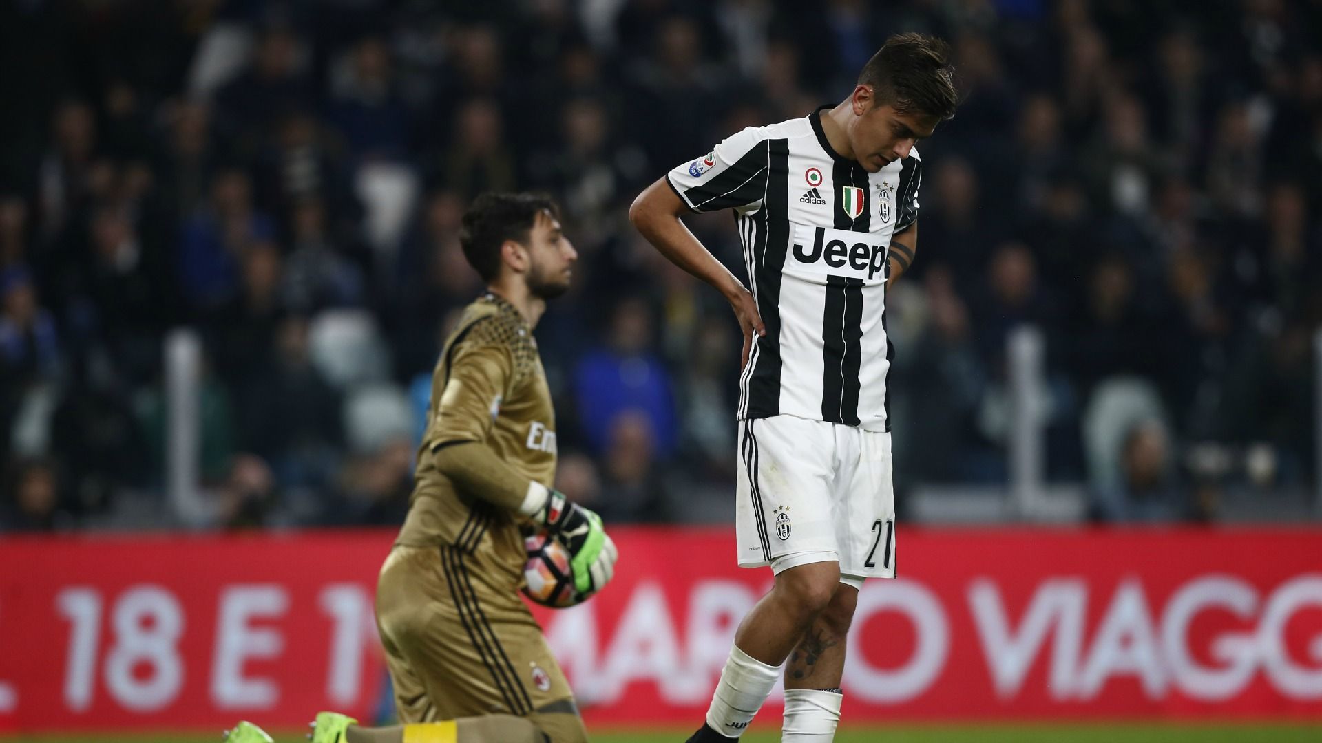Gianluigi Donnarumma Paulo Dybala Juventus Milan Serie A