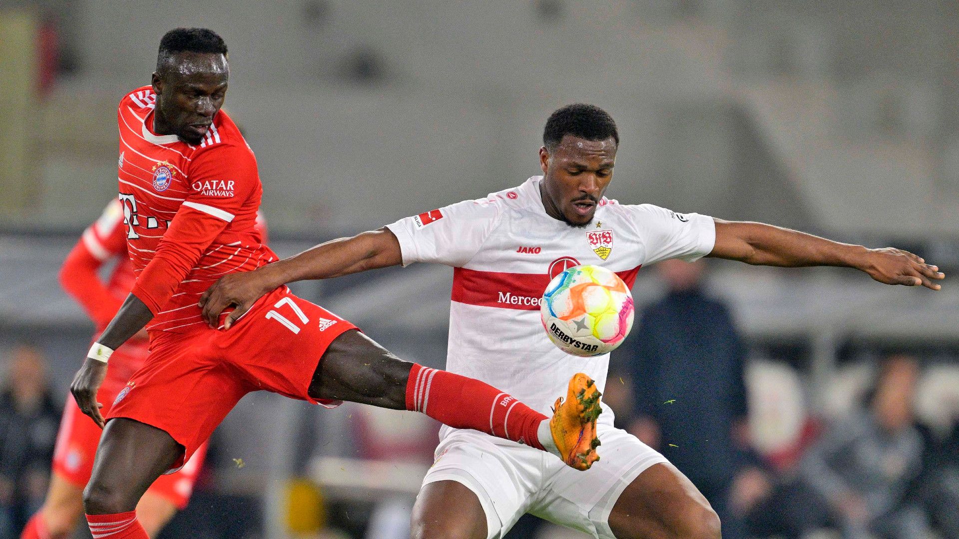 GERMANY ONLY: SADIO MANE BAYERN MÜNCHEN DAN-AXEL ZAGADOU STUTTGART BUNDESLIGA 04032023