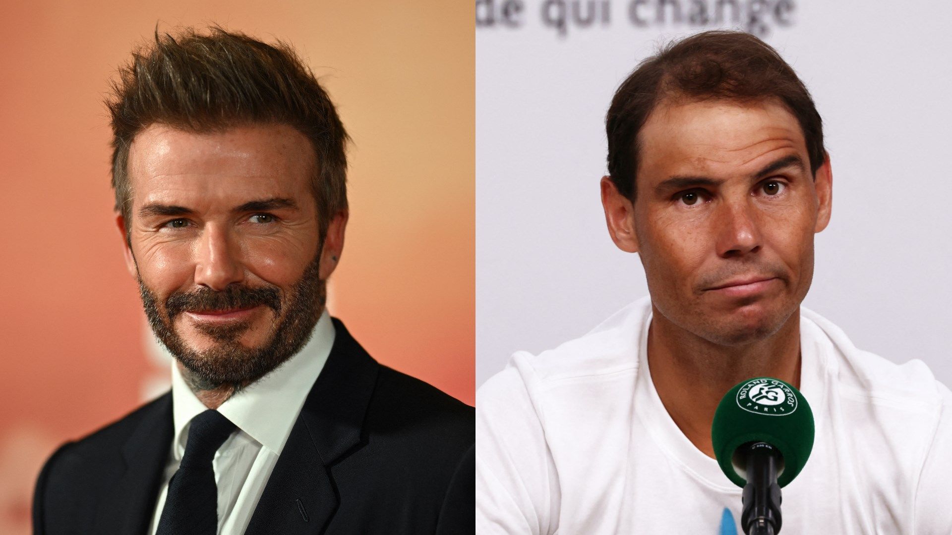 David Beckham Rafael Nadal
