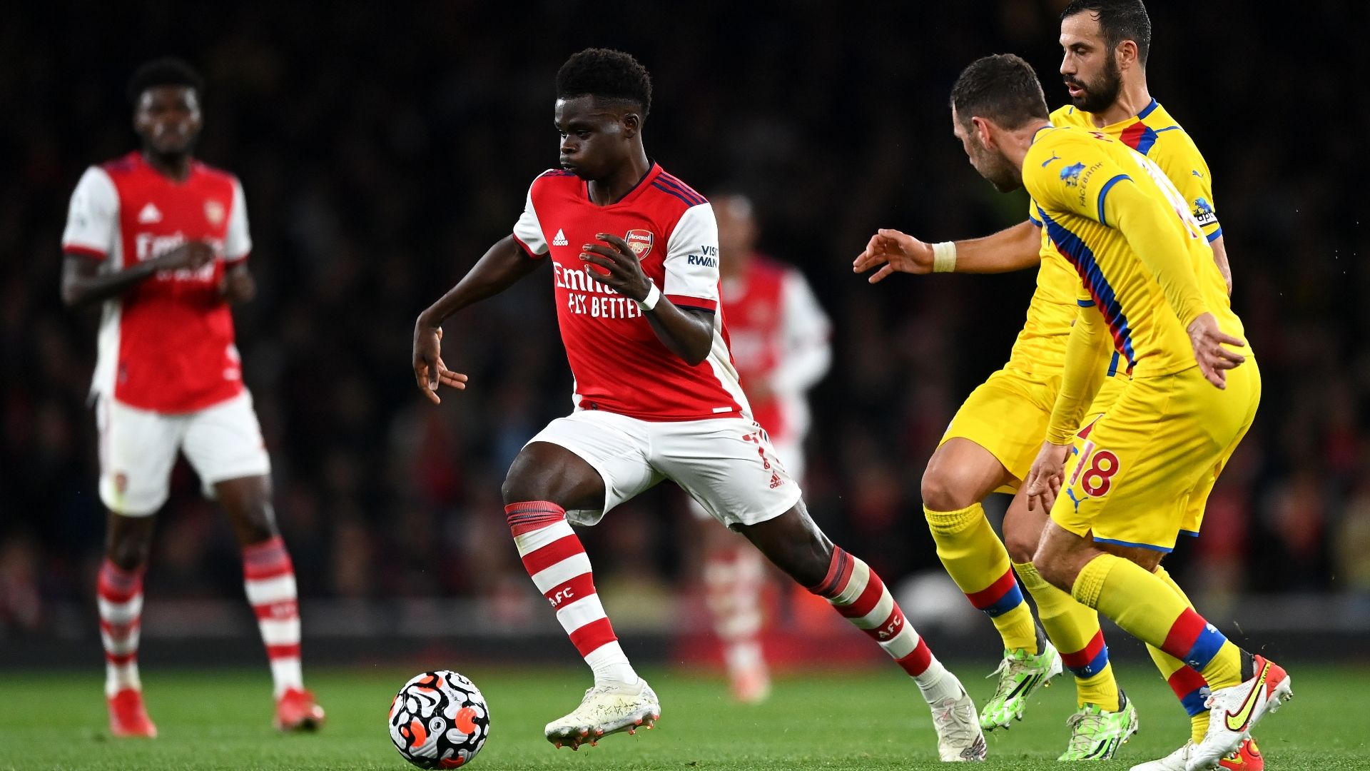 Bukayo Saka, Arsenal vs Crystal Palace 2021