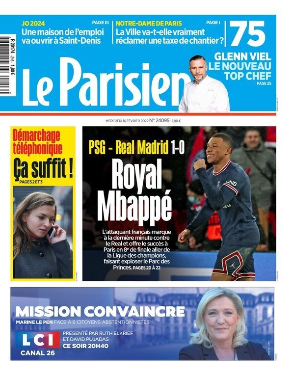 Le Parisien Mbappé PSG-Real Madrid