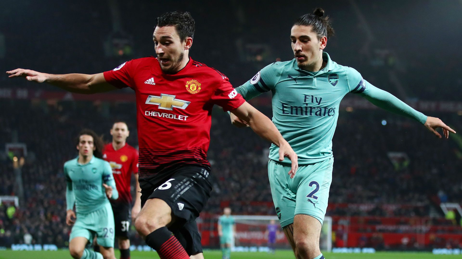 Matteo Darmian Hector Bellerin Manchester United Arsenal 051218