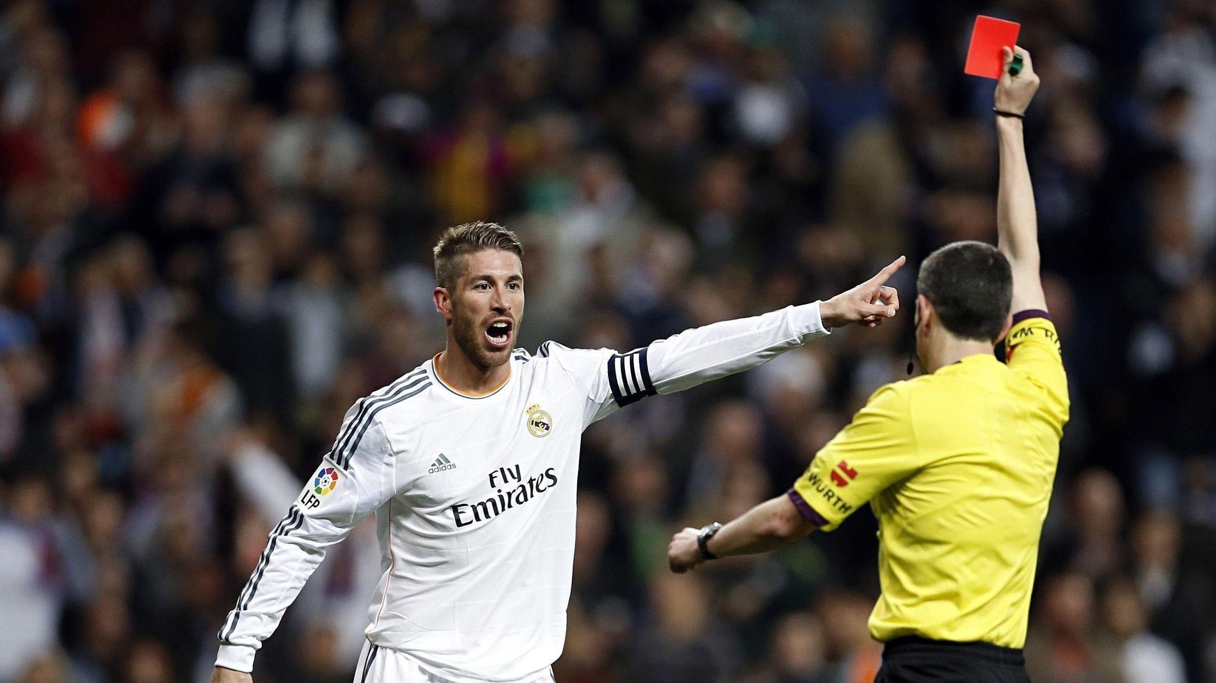Sergio Ramos Real Madrid Red Card