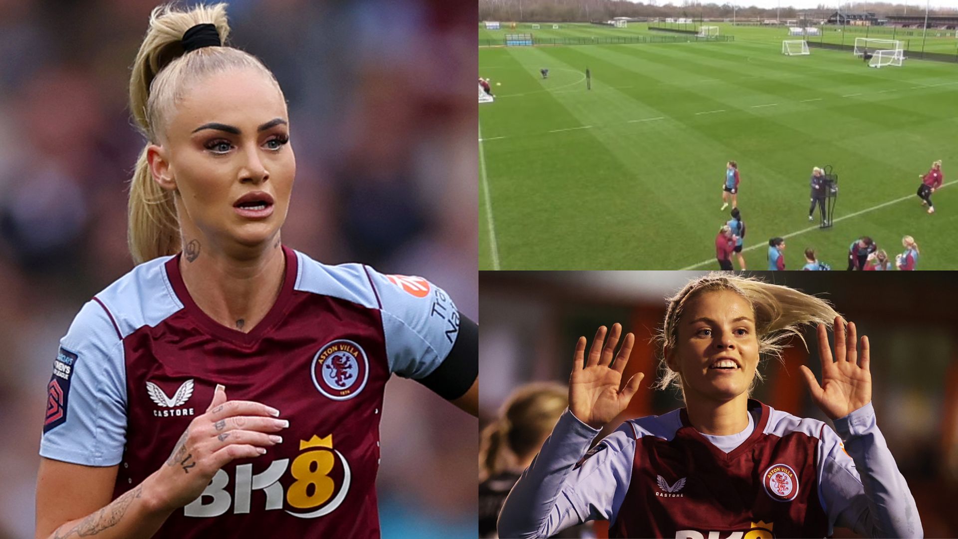 Alisha Lehmann Rachel Daly training 2024