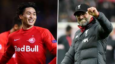 Takumi Minamino Jurgen Klopp Salzburg Liverpool GFX