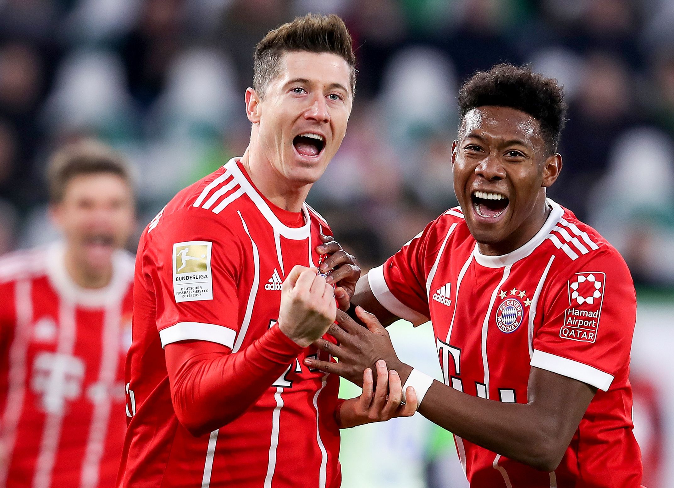 Robert Lewandowski David Alaba Bayern Munchen