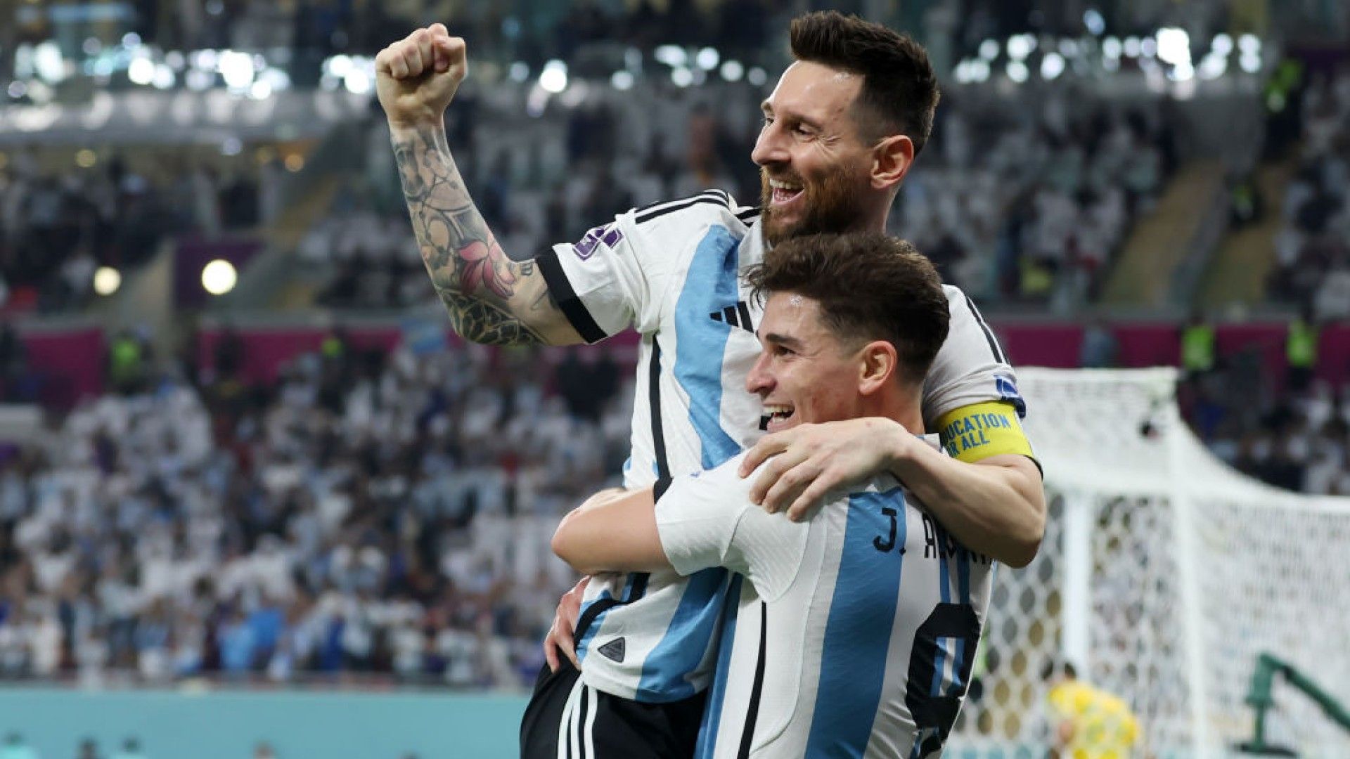 Lionel Messi Julián Álvarez Argentina Qatar 2022
