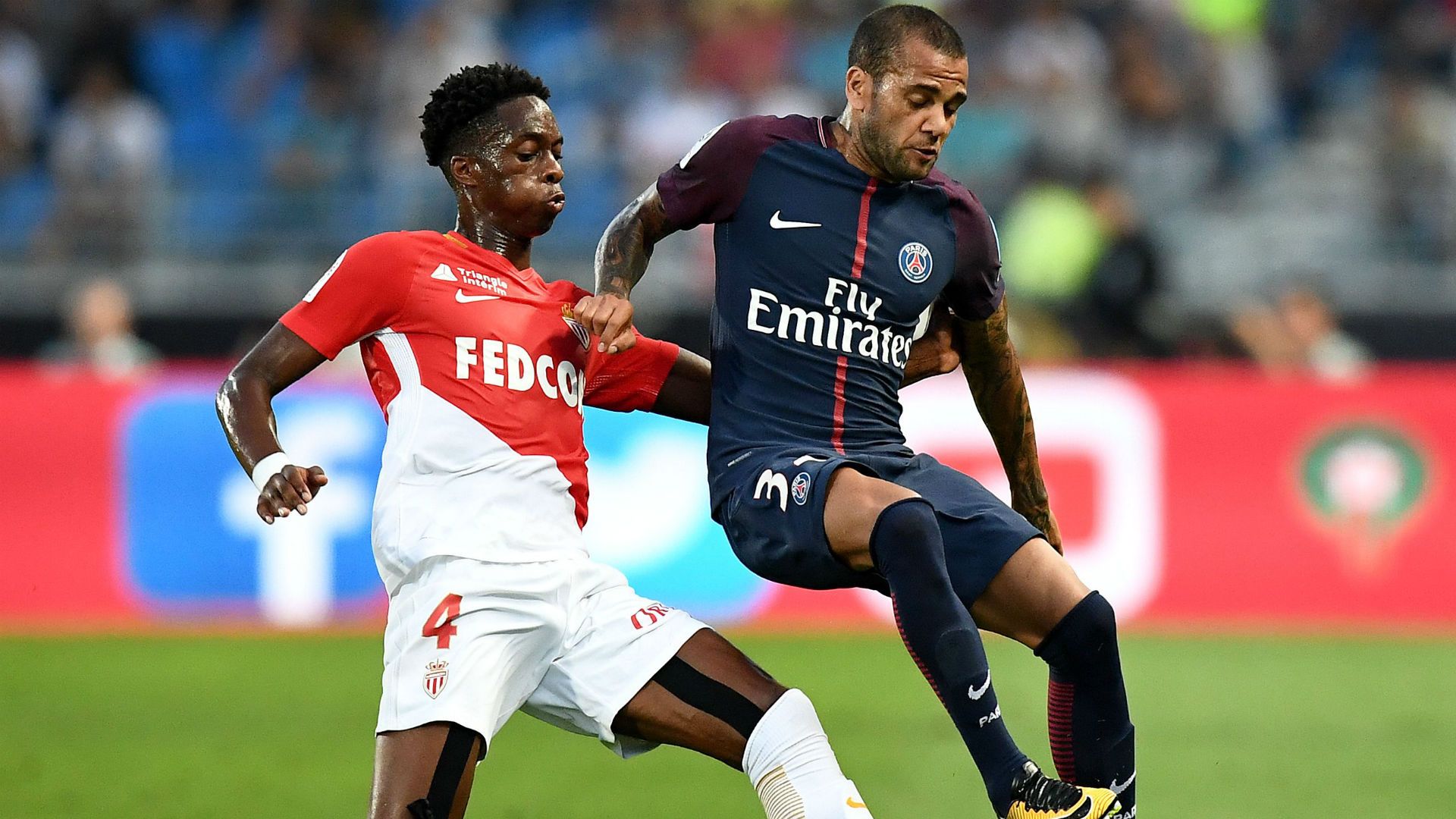 Daniel Alves Terence Kongolo Monaco PSG Trophee des Champions 29072017