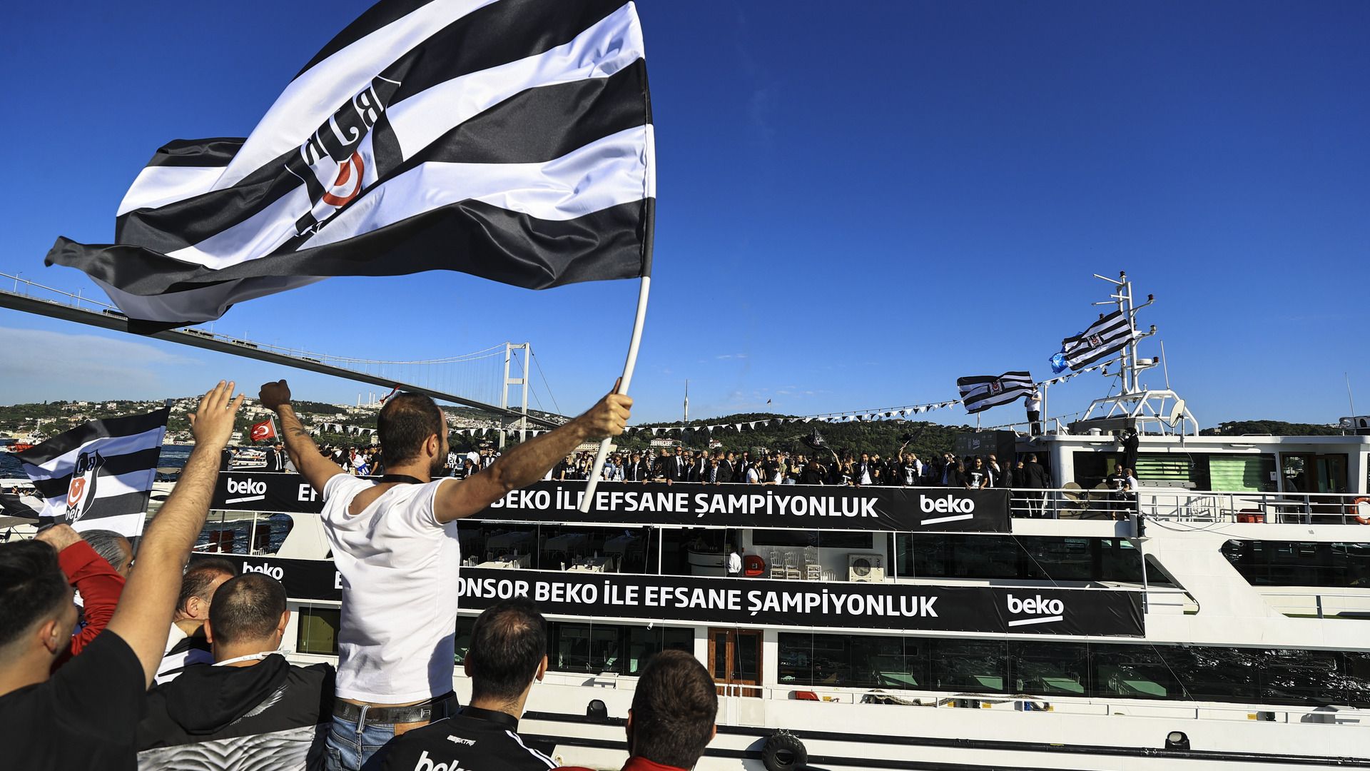 Besiktas championship celebration 2021