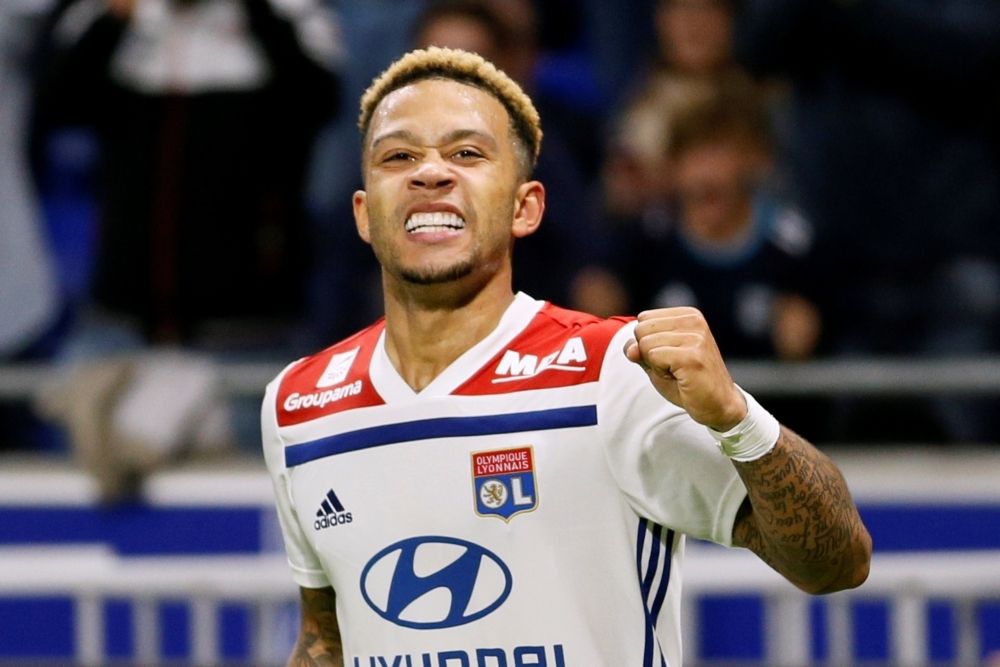 Memphis Depay Lyon vs Nimes 19-10-18
