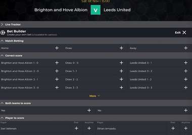 priced up bet builder