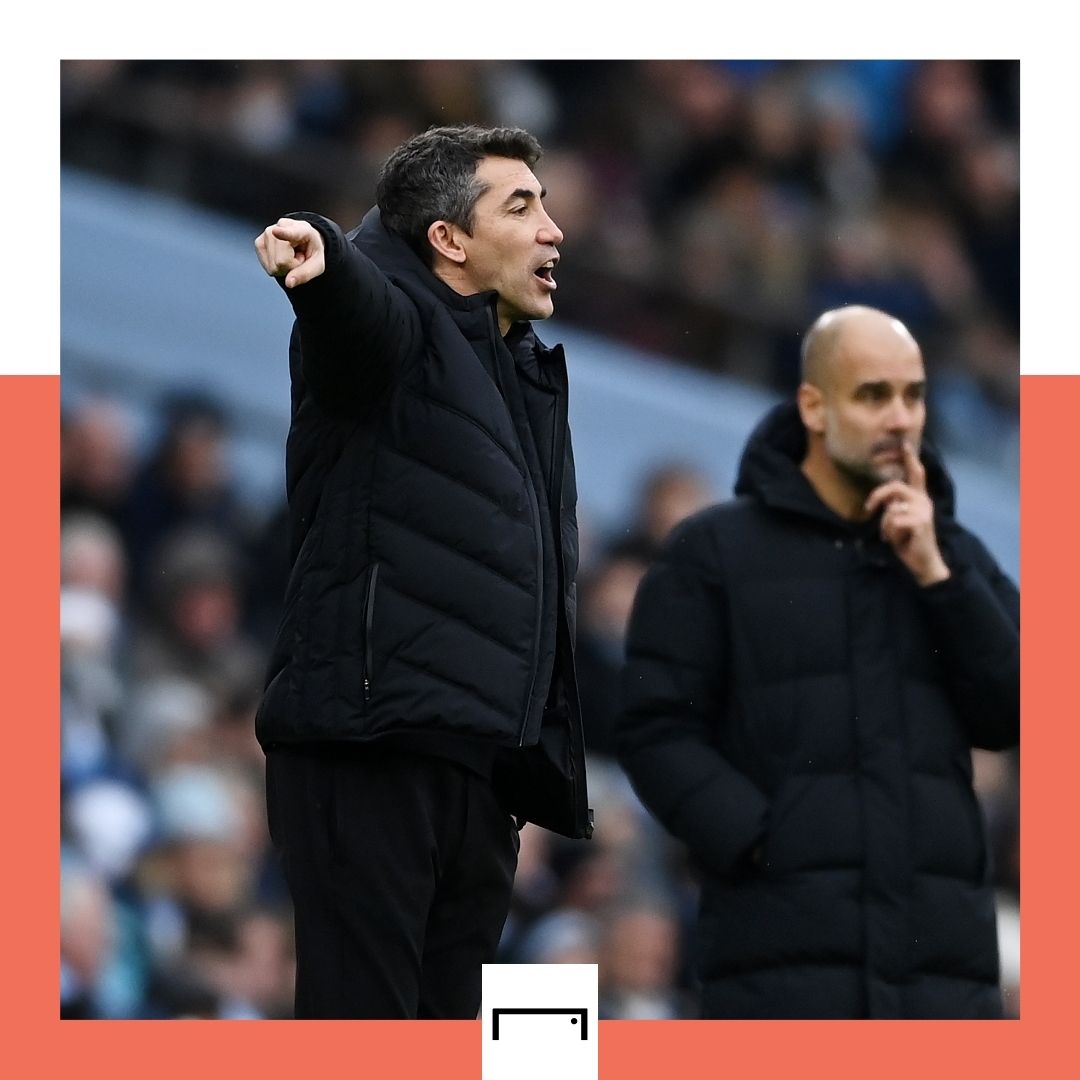 Bruno Lage Pep Guardiola Wolves Manchester City Premier League 2021-22 GFX