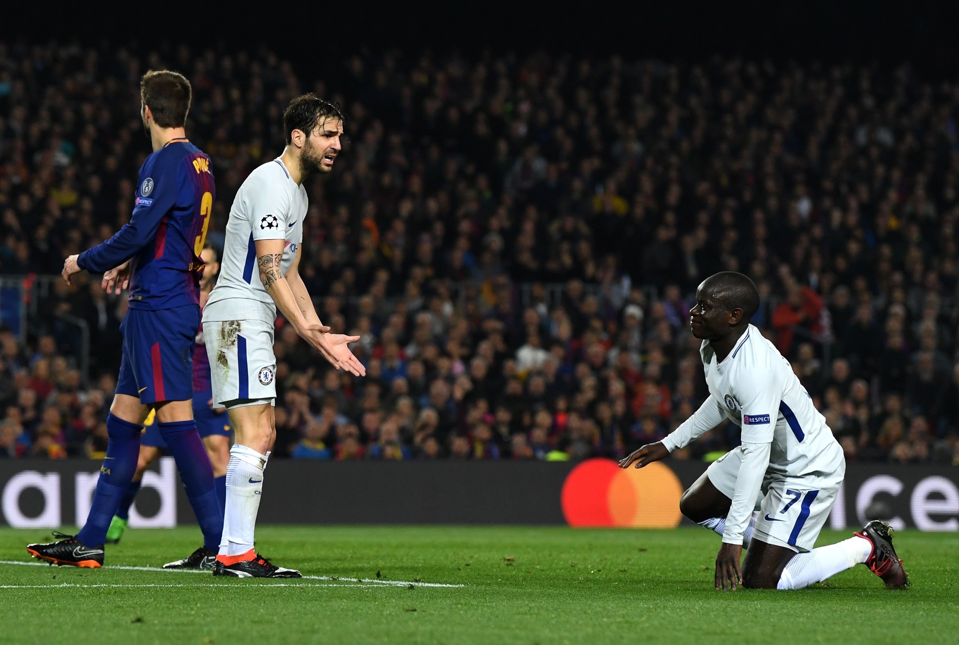 Cesc Fabregas Kante Barcelona Chelsea UEFA Champions League