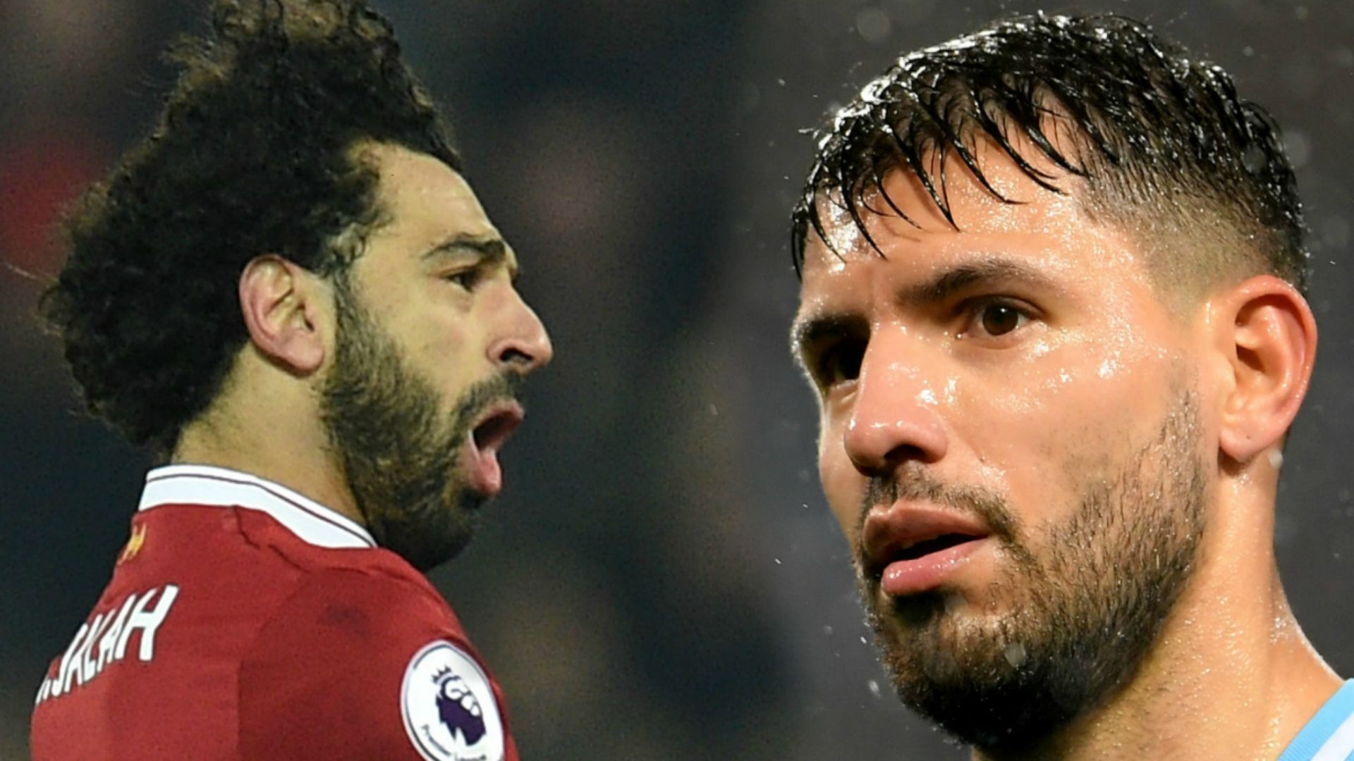 Salah and Aguero pics