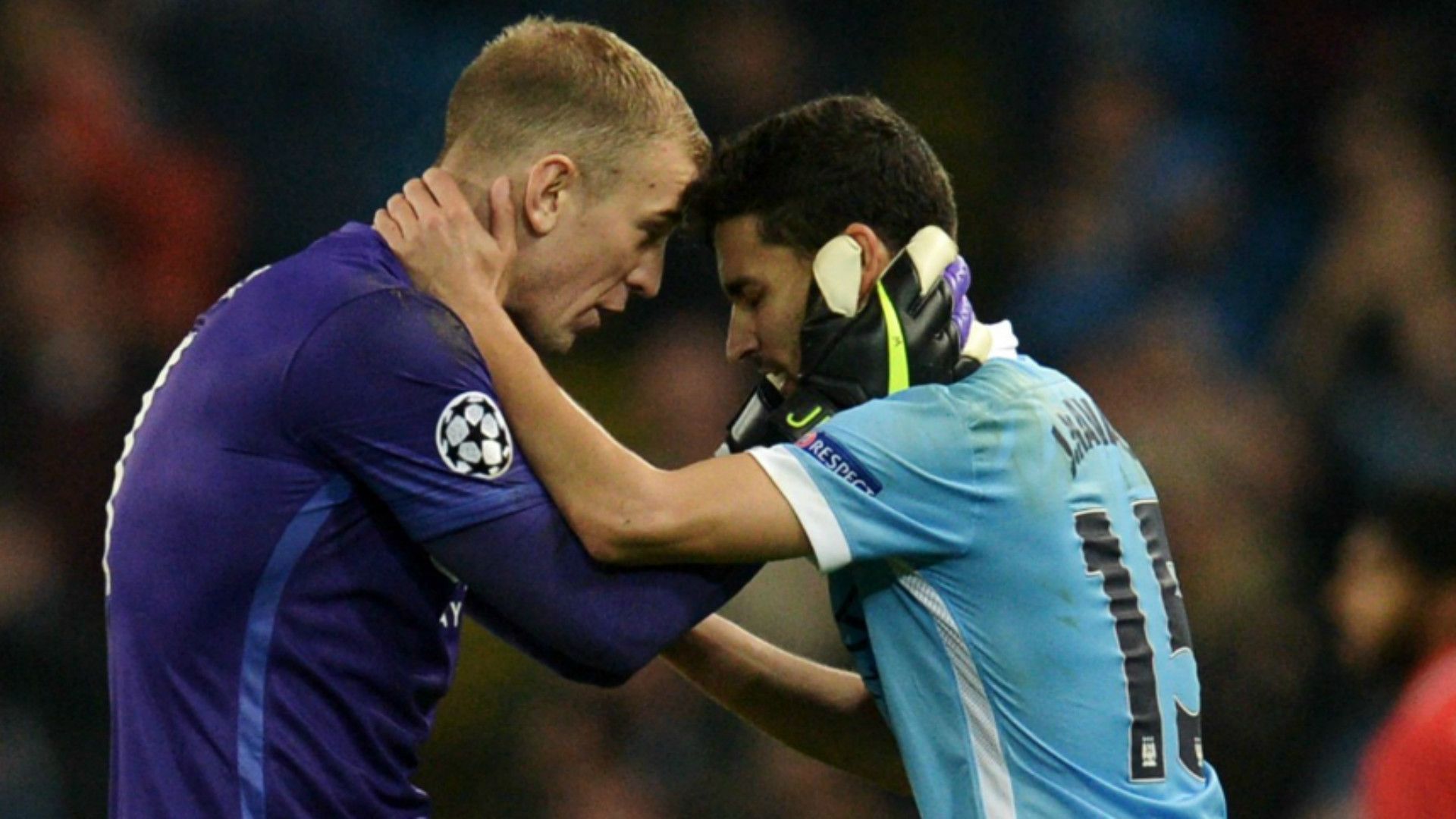 JOE HART JESUS NAVAS MANCHESTER CITY