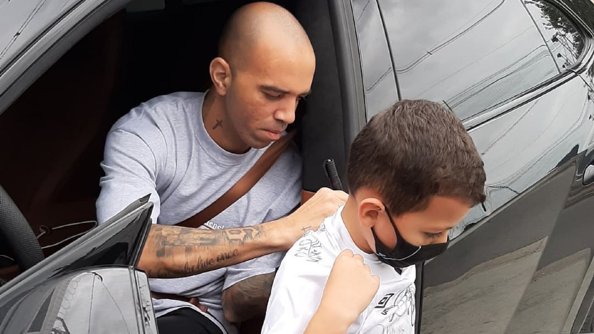 Bruninho jovem torcedor Santos Tardelli