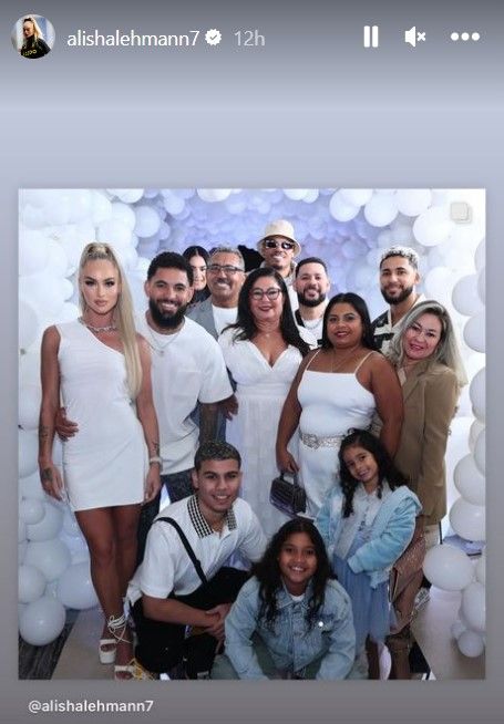 Alisha Lehmann Douglas Luiz New Year party