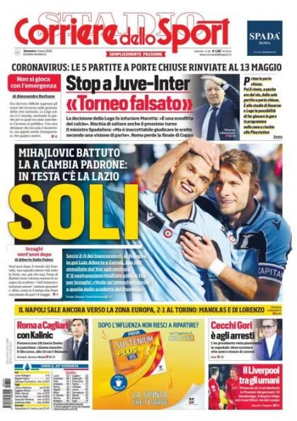1 March Corriere sport