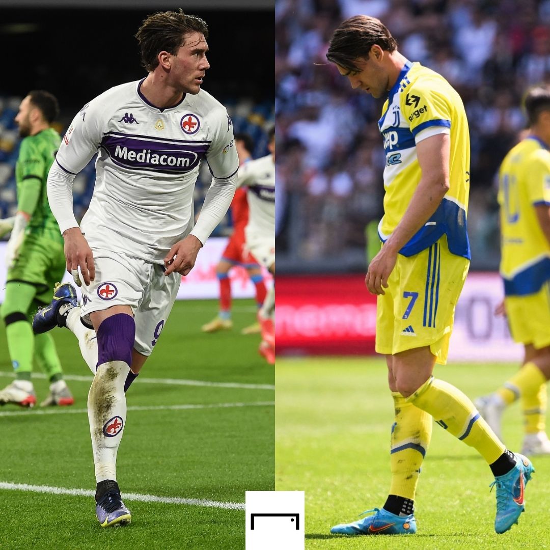 Dusan Vlahovic Fiorentina Juventus Serie A 2021-22 GFX