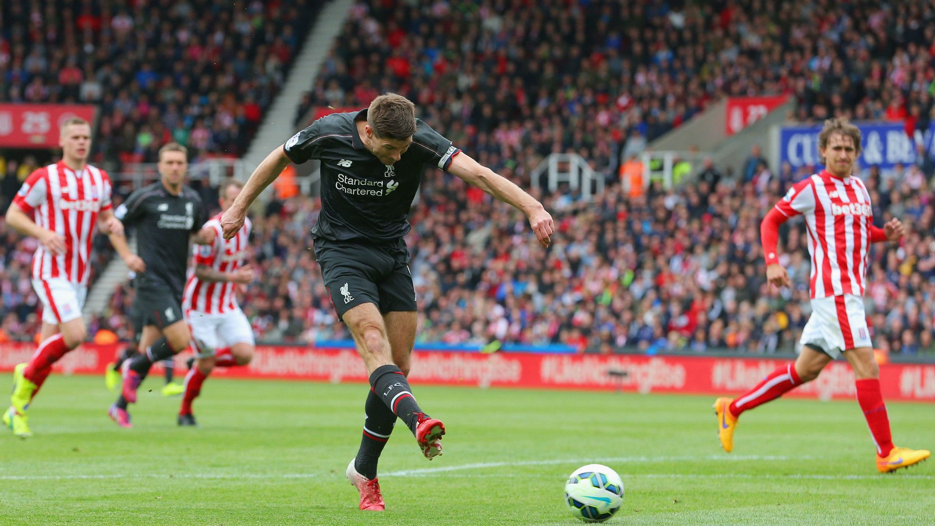 Steven Gerrard Liverpool Stoke Premier League