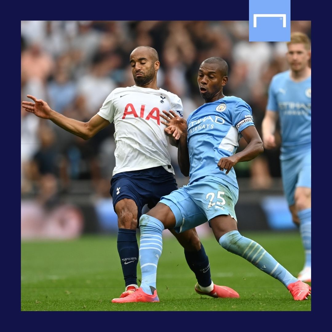 Fernandinho Lucas Manchester City Tottenham GFX