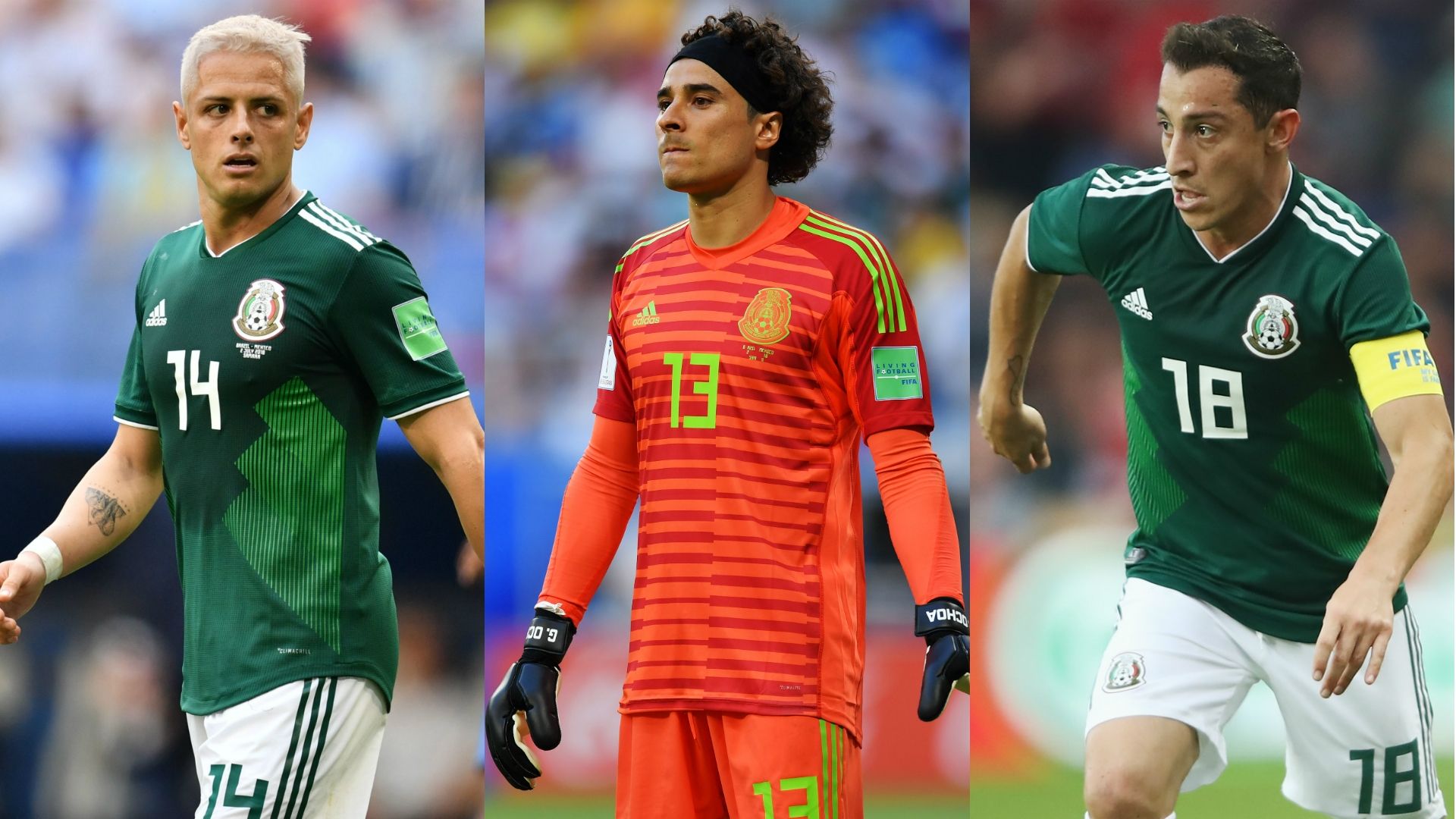 Chicharito, Ochoa, Guardado
