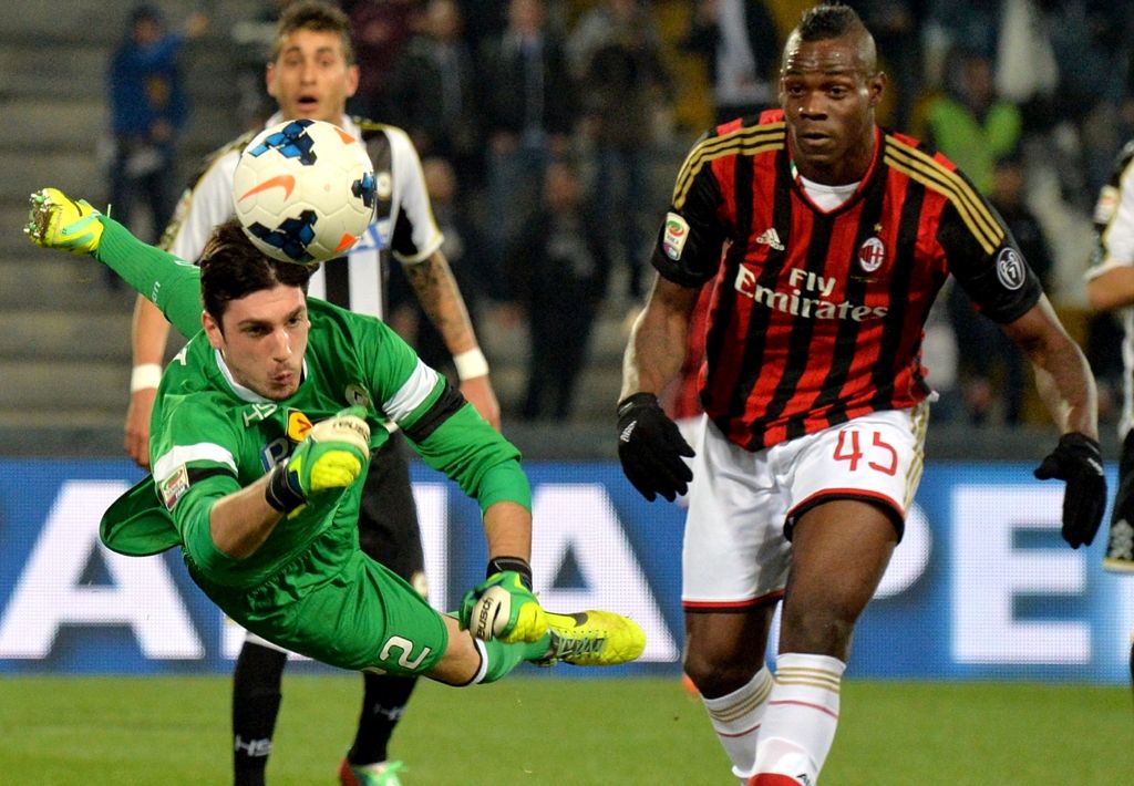 Scuffet Balotelli Udinese Milan Serie A